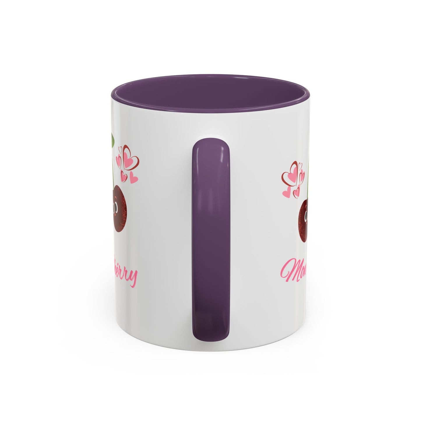 Cute Cherry Accent Coffee Mug - Fun Gift for Cherry Lovers, Coffee Lover Decor, Valentine's Day, Cute Kitchenware