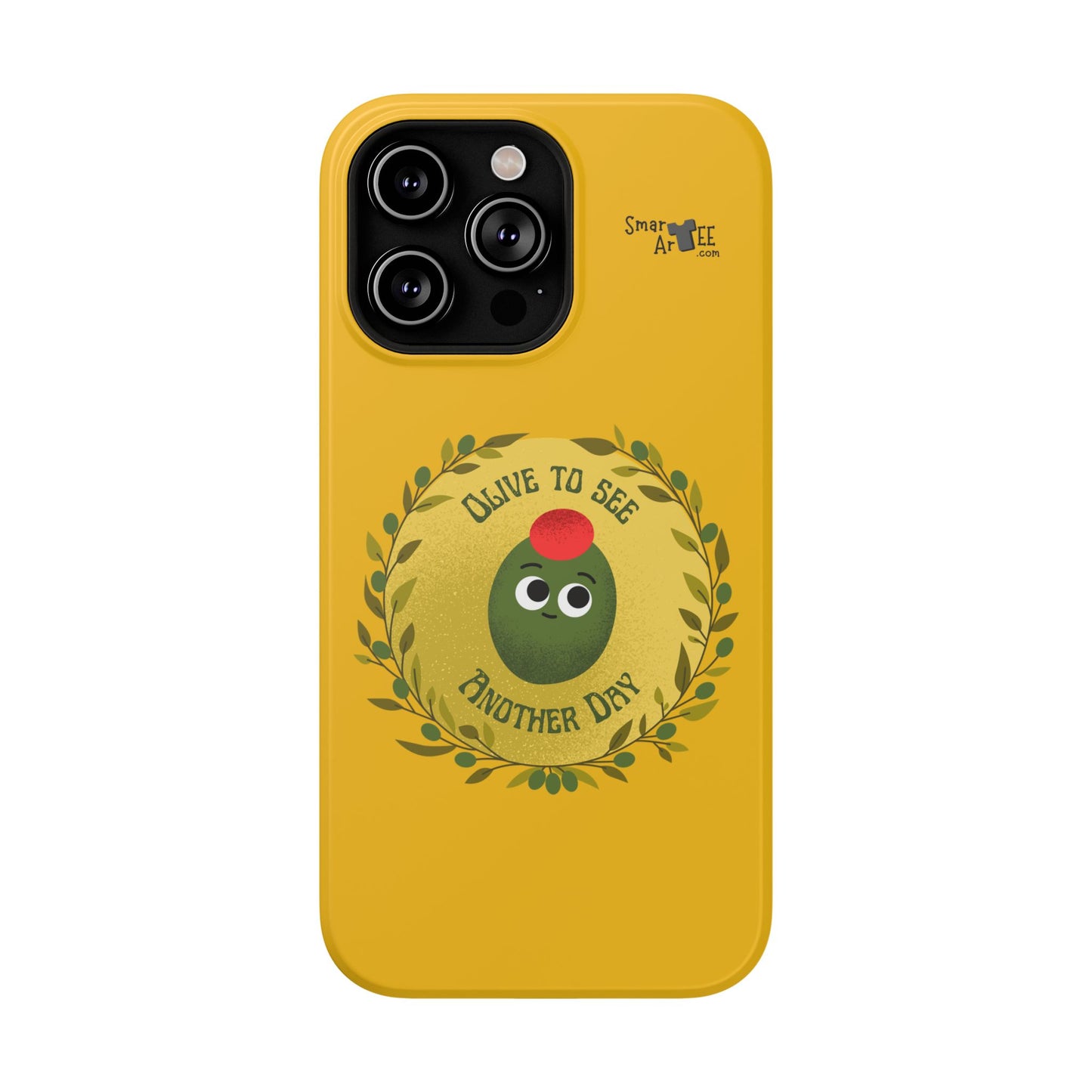 Cute Olive Phone Case, Impact-Resistant Phone Cover, Great Gift for All Ages, Trendy Cell Case, Fun Phone Accessory, Unique Olive Design