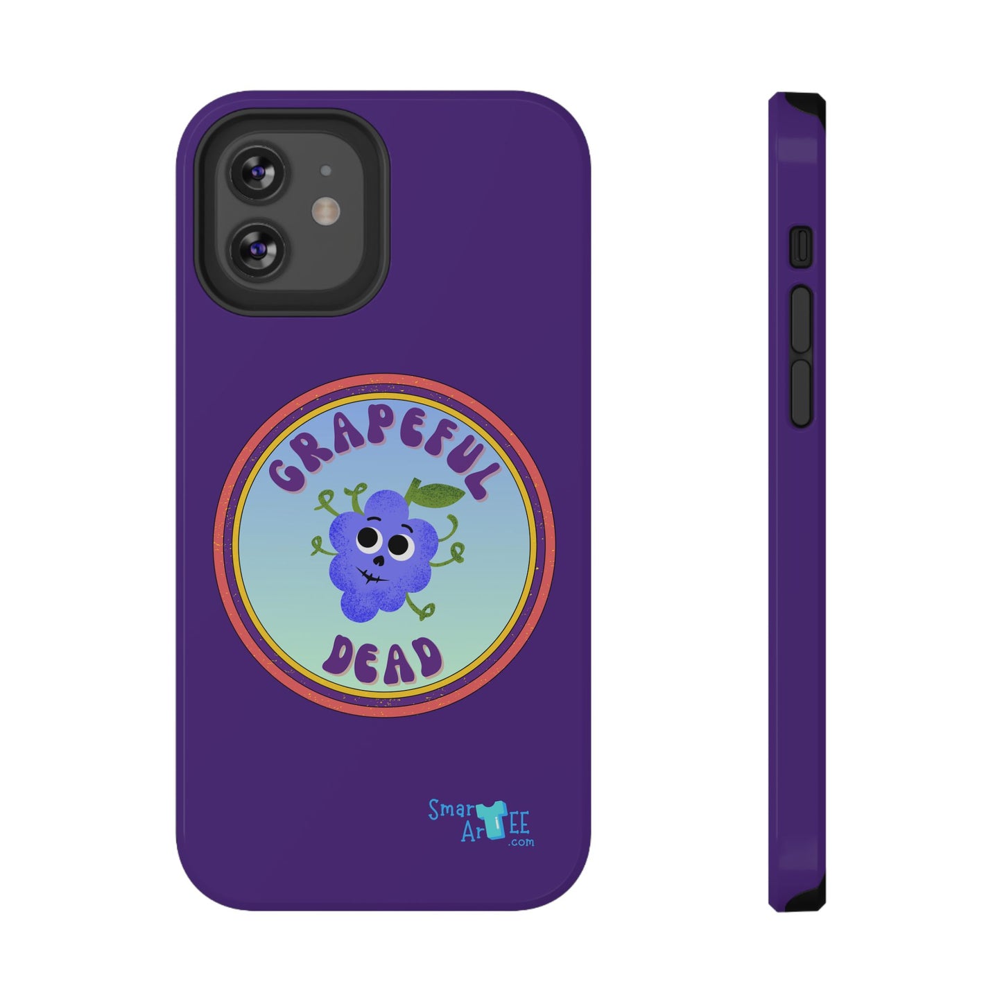 Whimsical Phone Case Featuring Grapeful Dead Design, Unique Protective Cover, Gift for Music Lovers, Fun Accessory for Festivals