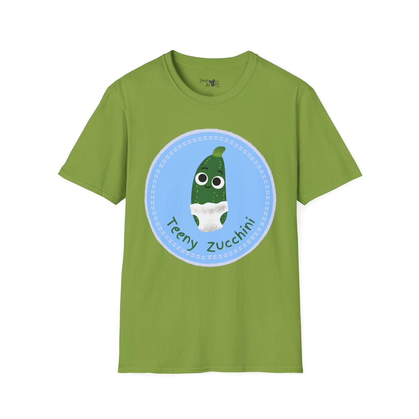 Cute Teeny Zucchini Unisex T-Shirt, Whimsical Veggie Pun Tee, Funny Gift for Foodies, Kitchen Apparel, Unique Gardening Shirt