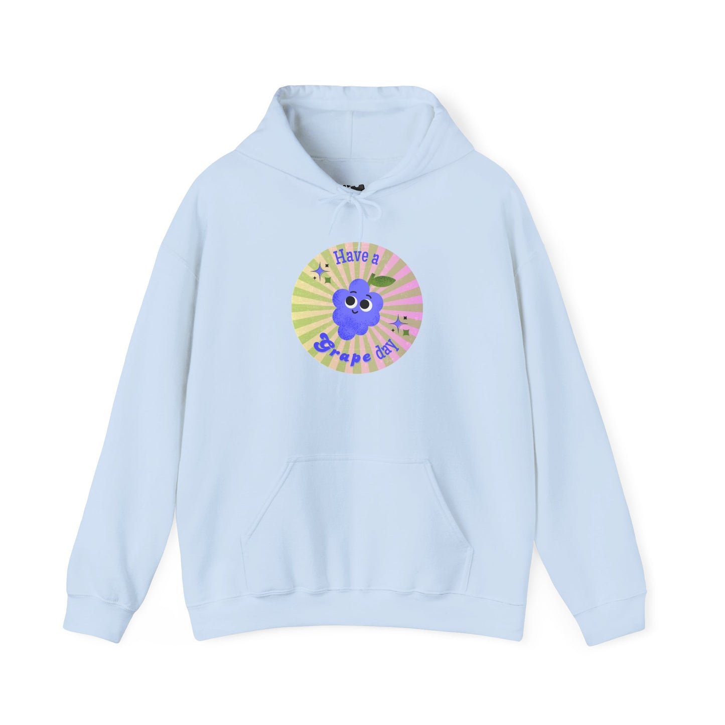 Cheerful Graphic Hoodie, Fun Casual Wear, Gift for Friends, Birthday, Cozy Apparel, Everyday Comfort
