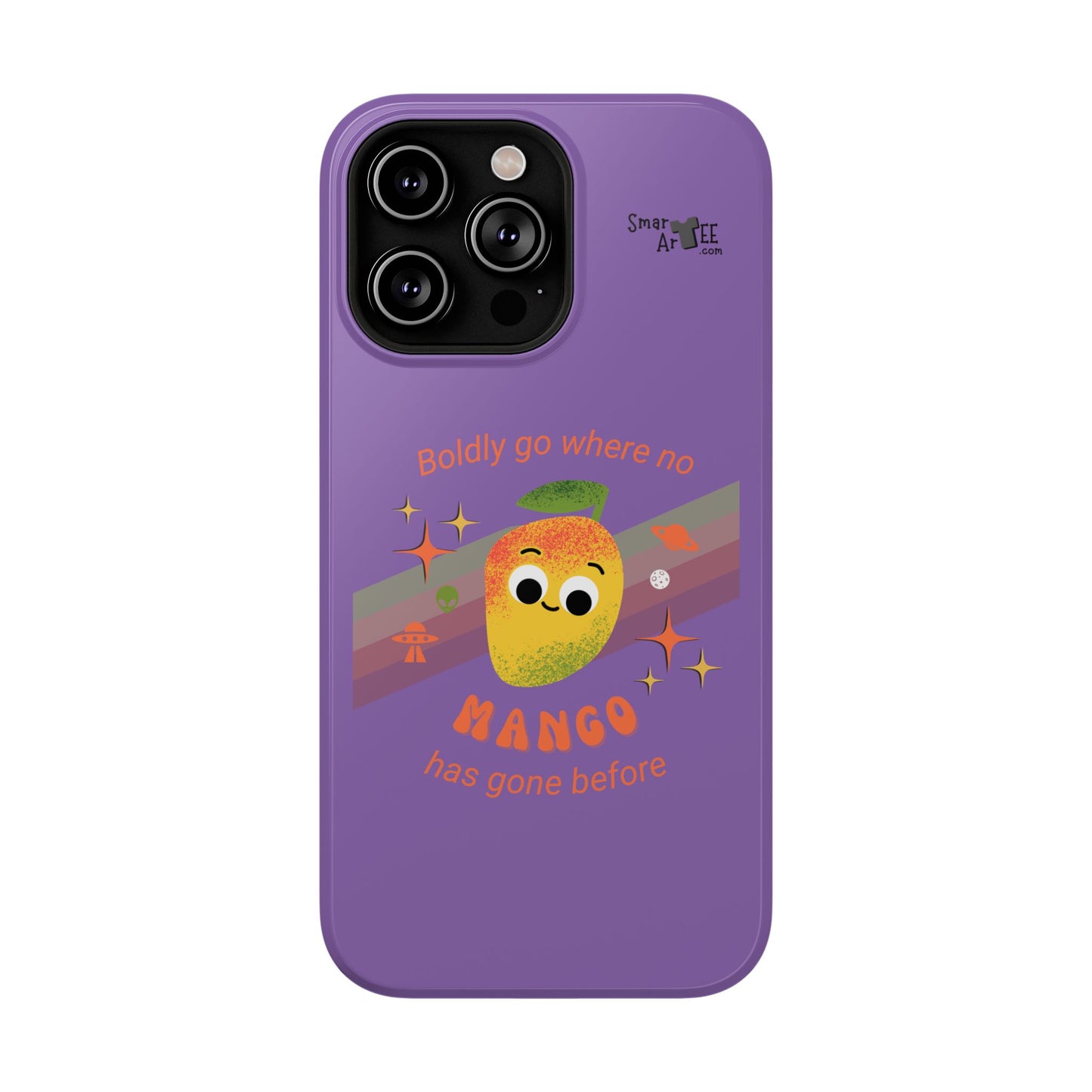 Star Trek Themed Mango Pun Phone Case, Impact-Resistant Case, Quirky Tech Accessory, Cute Phone Cover, Gift for Fruit Lovers