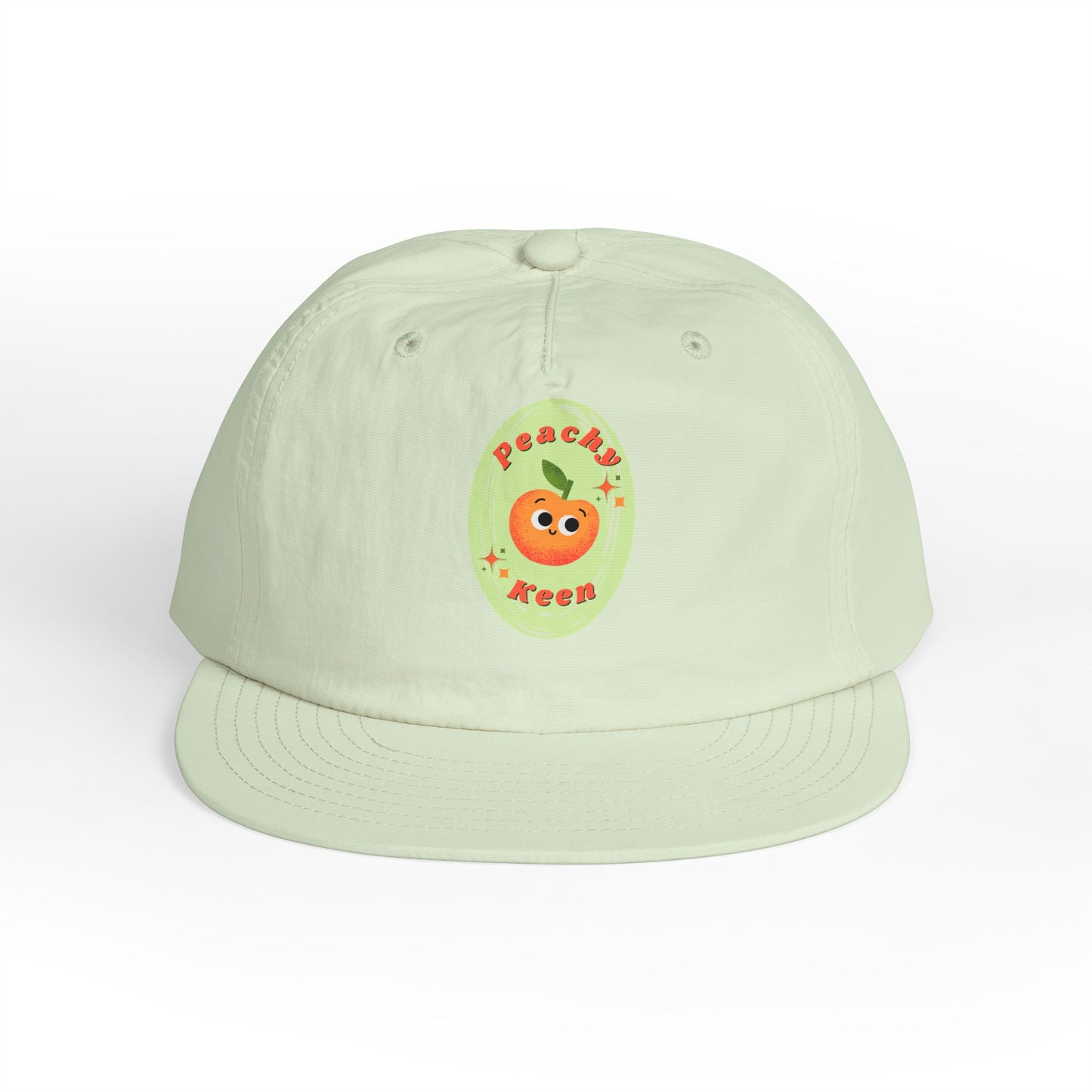 Cute Peach Pun Surf Cap, Trendy Beach Ready Hat, Casual Outdoor Accessory, Autumn Vibes, Trendy Gift