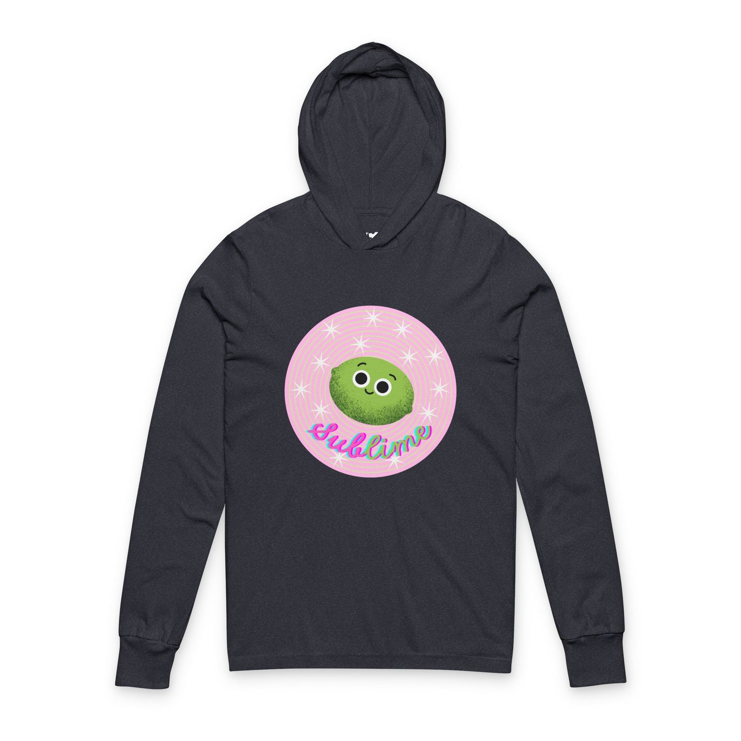 Sublime Unisex Hooded Long Sleeve Shirt, Cute Hooded Pun Shirt, Casual Style, Gift for Her, Loungewear, Birthday Present, Chill Vibes
