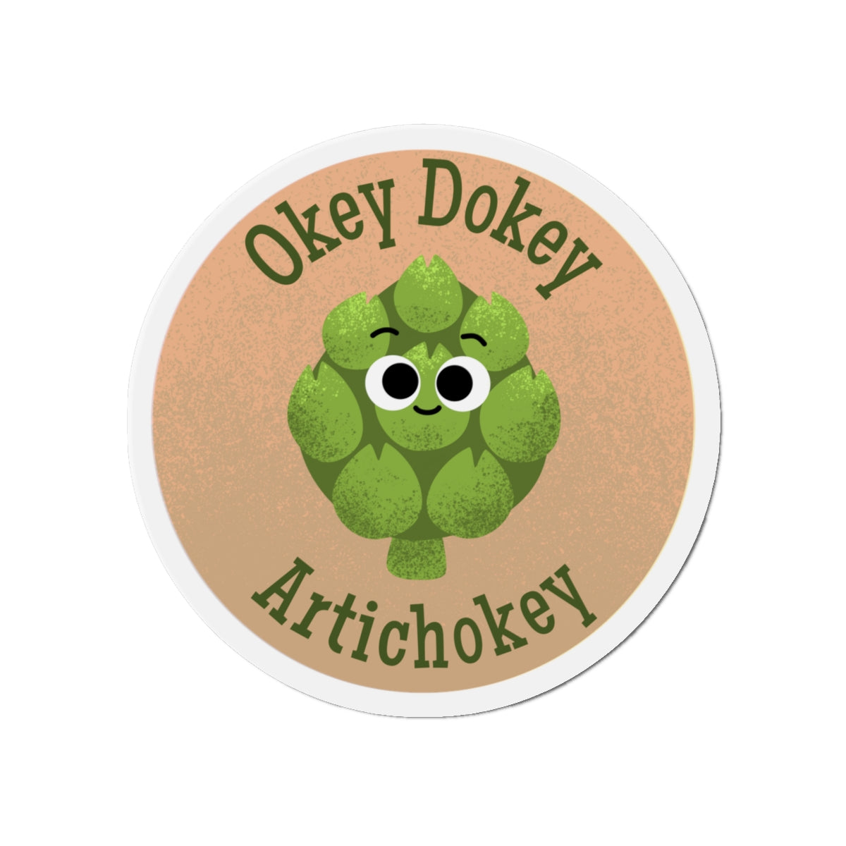 Whimsical Artichoke Die-Cut Magnet - Fun Kitchen Decor, Cute Gift, Refrigerator Magnet, Foodie Art, Playful Home Accessory