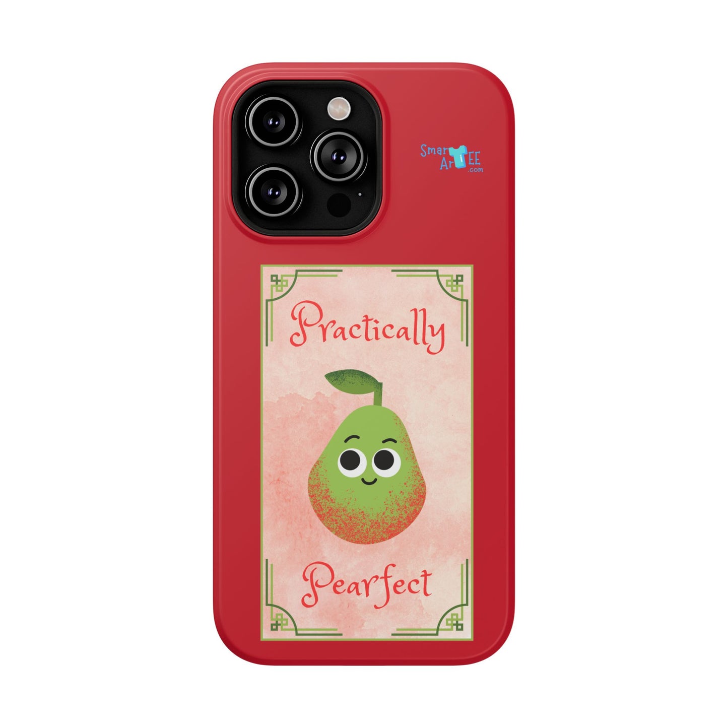 Cute Impact-Resistant Phone Case - Practically Pearfect, Fun Gift for Kids, Durable Phone Cover, Unique Phone Accessory, Youthful Style