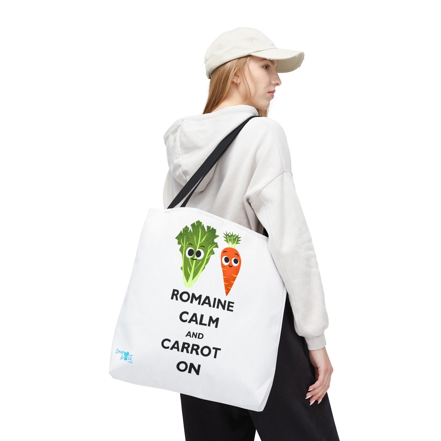 Romaine Calm Tote Bag, Funny Tote for Garden Lovers, Eco-Friendly Shopper, Gift for Veggie Enthusiasts, Grocery Bag, Quirky Farm Bag