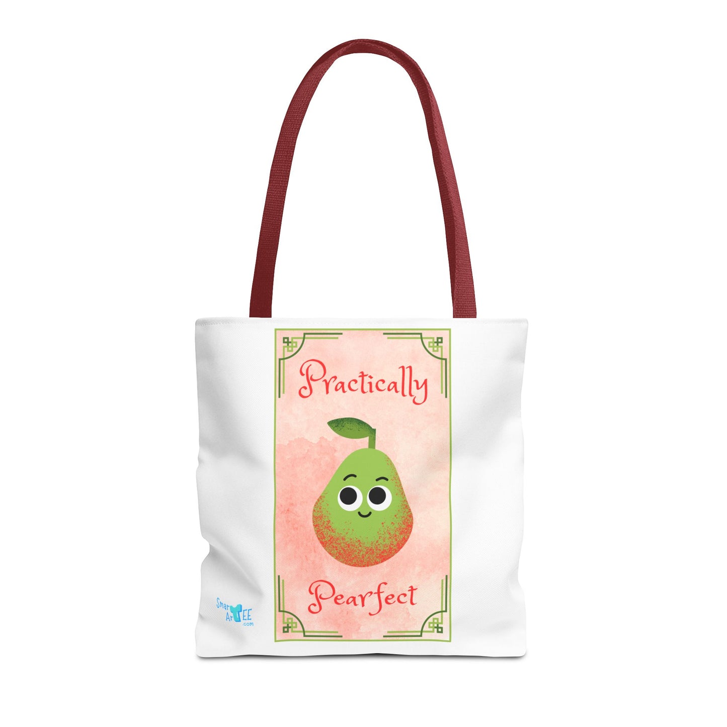 Whimsical Tote Bag - Practically Pearfeet, Cute Shopping Tote, Eco-Friendly Reusable Bag, Perfect Gift for Fruit Lovers, Summer Essential
