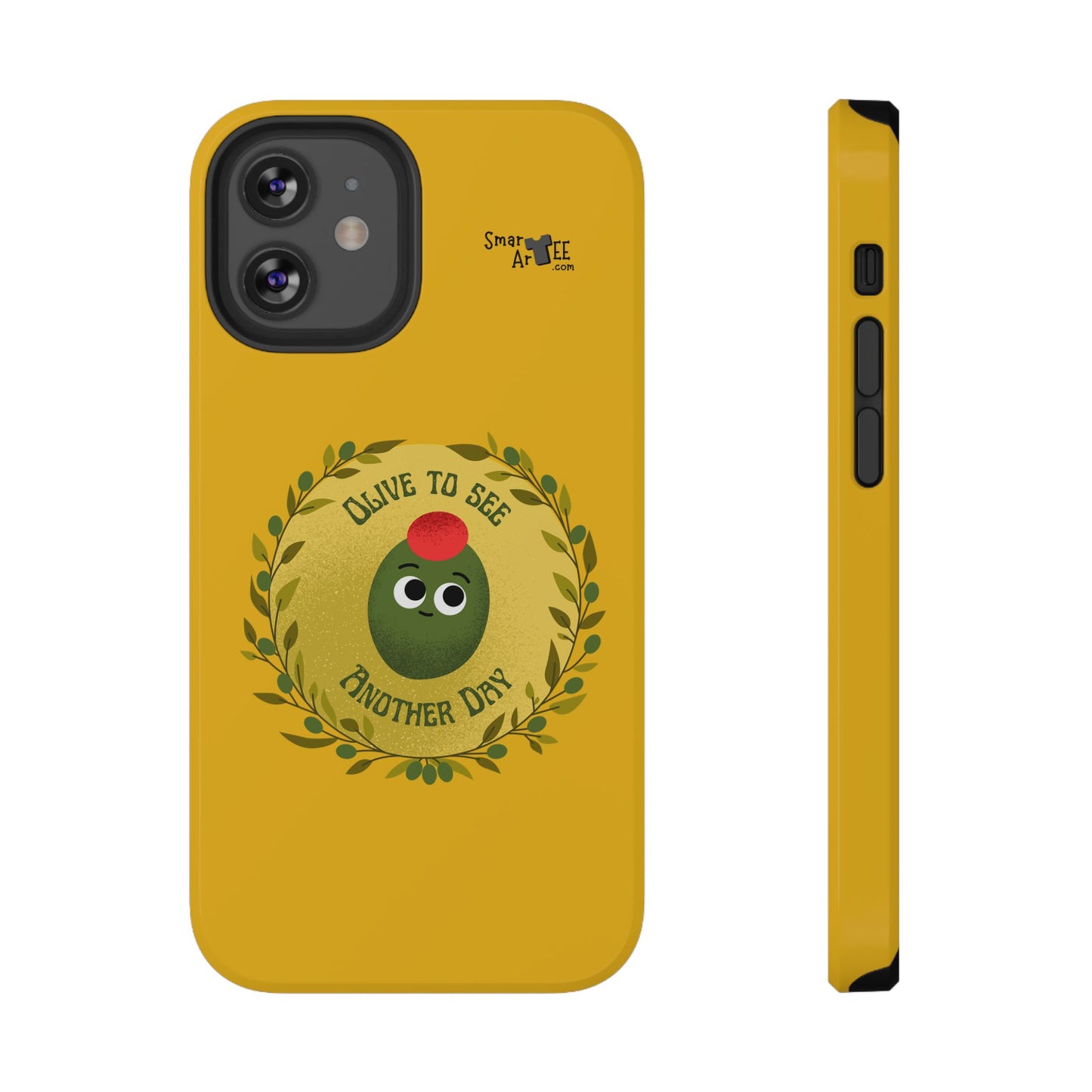 Cute Olive Phone Case, Impact-Resistant Phone Cover, Great Gift for All Ages, Trendy Cell Case, Fun Phone Accessory, Unique Olive Design