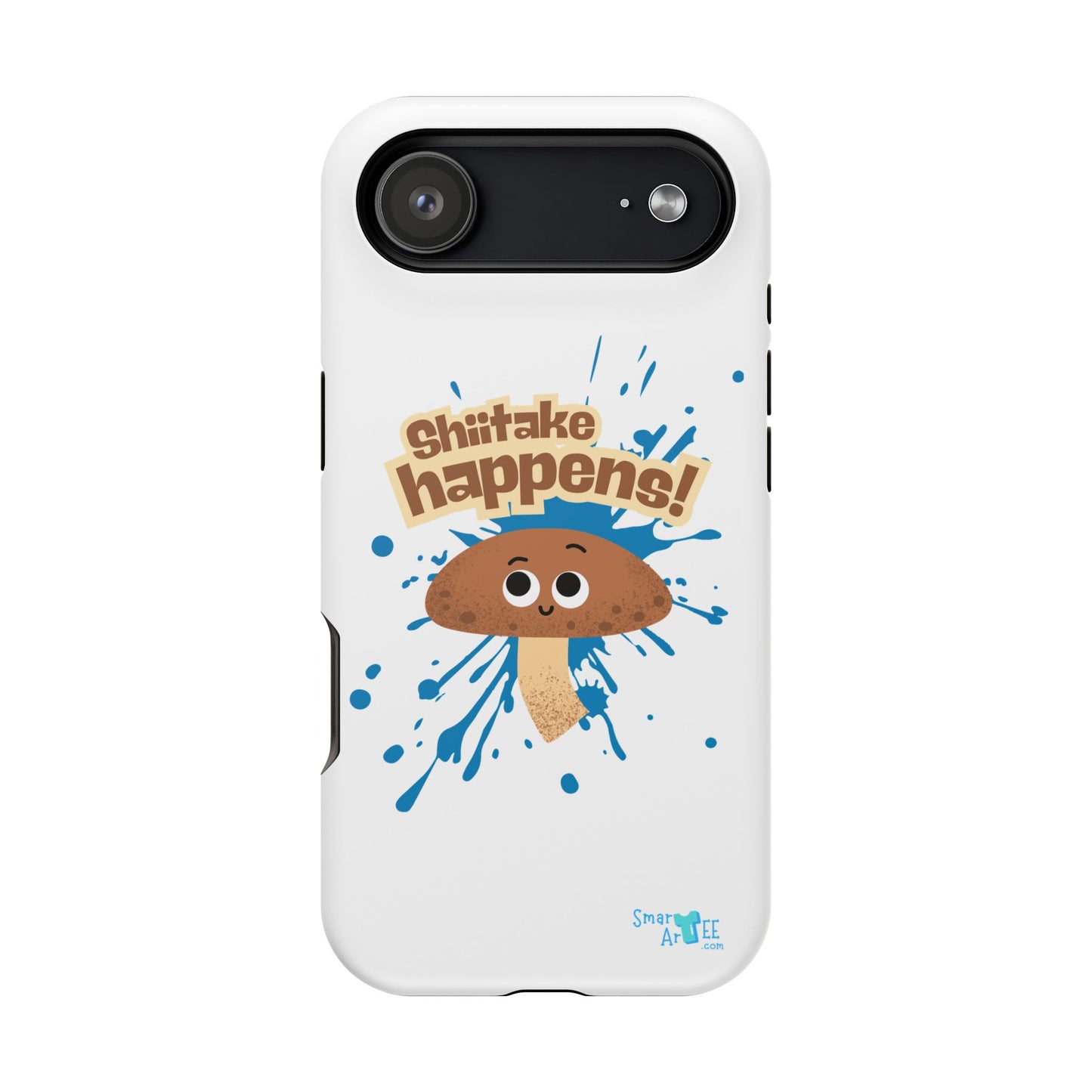 Shiitake Happens Phone Cases, Impact-Resistant Case, Funny Mushroom Case, Quirky Protection for Smartphone, Playful Accessory