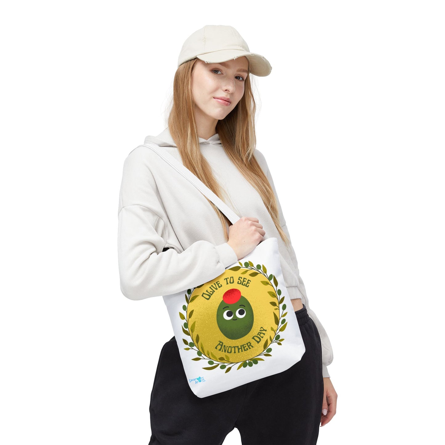 Olive to See Another Day Tote Bag | Fun Eco-Friendly Shopping Bag, Gift for Friends, Cute & Quirky, Everyday Carry, Summer Outing