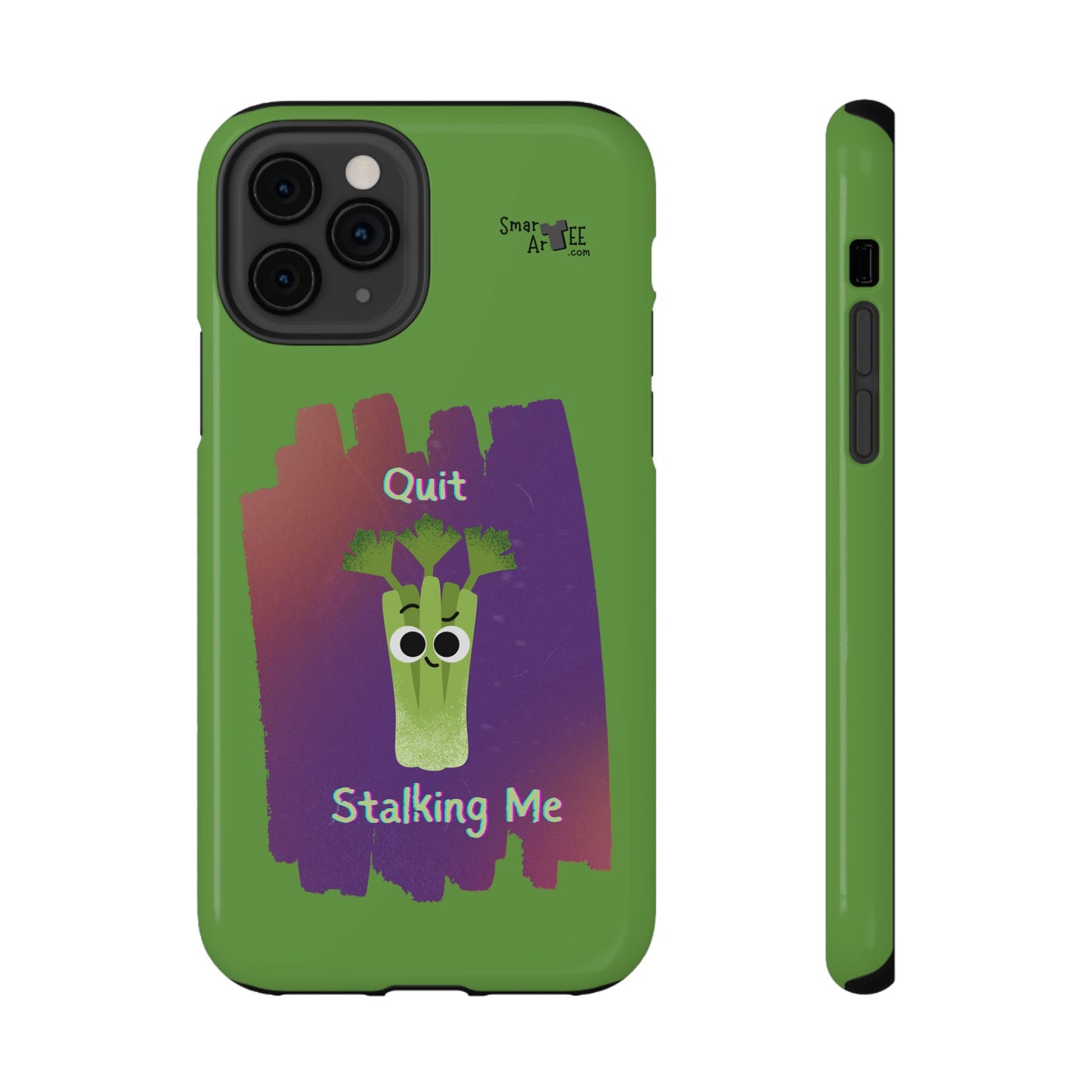 Cute Celery Pun Phone Case, Quirky Impact-Resistant Cell Phone Cover, Gift for Veggie Lovers, Fun Accessories for Friends