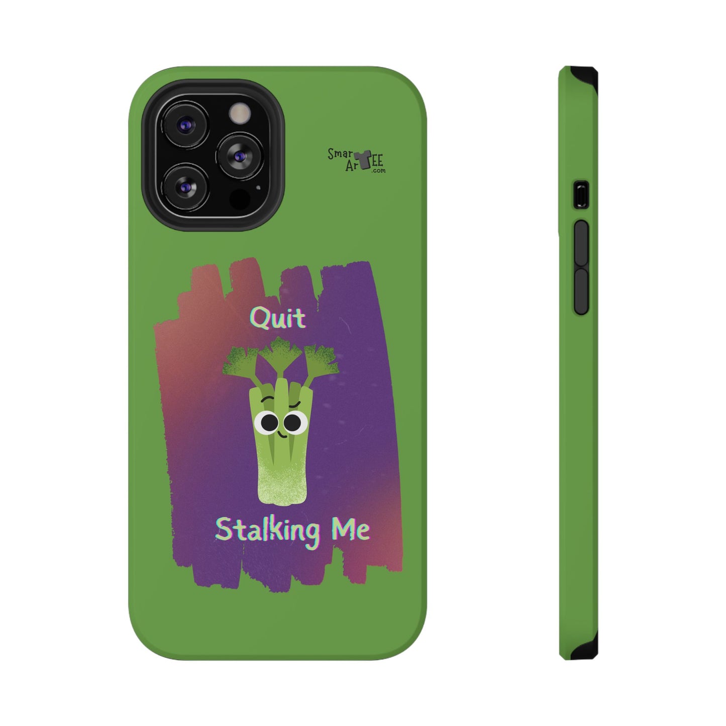 Cute Celery Pun Phone Case, Quirky Impact-Resistant Cell Phone Cover, Gift for Veggie Lovers, Fun Accessories for Friends
