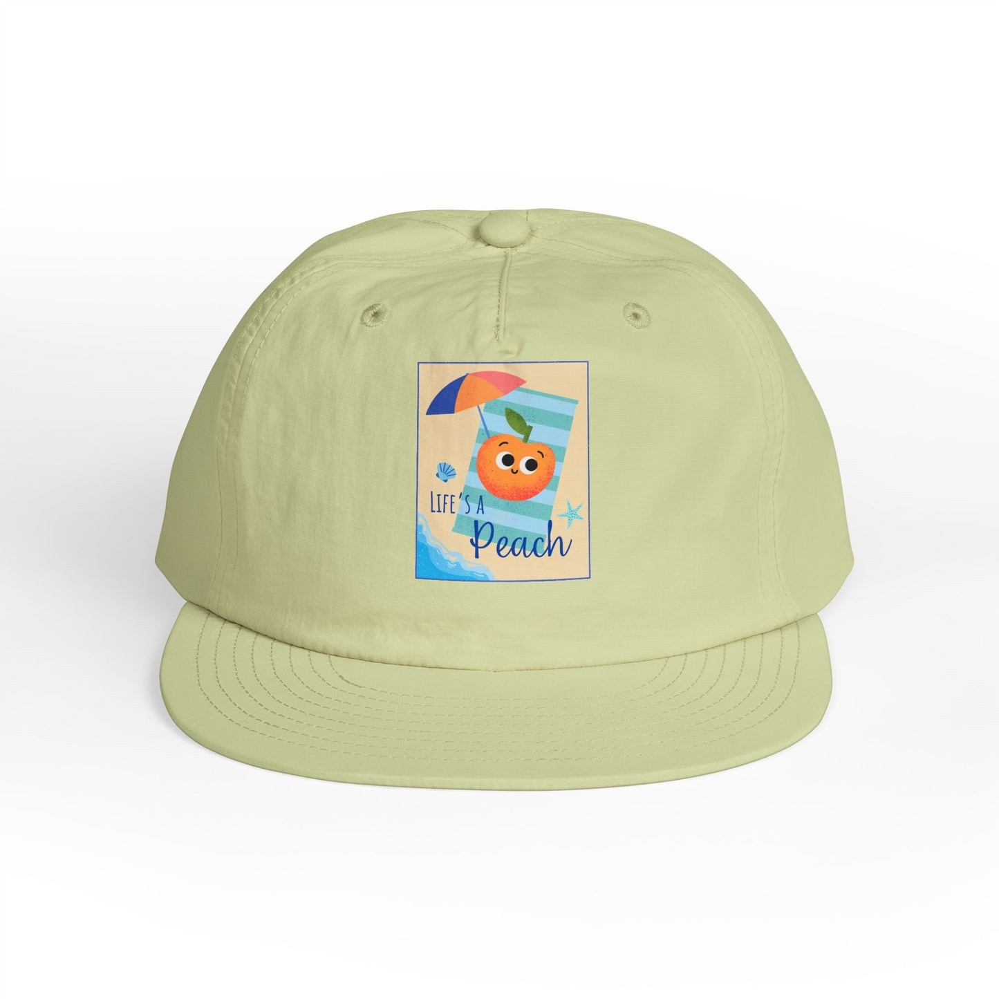 Life's a Beach Pun Surf Cap - Fun Beach Hat, Summer Accessory, Gift for Surfers, Cute Vacation Cap, Beach-Themed Apparel