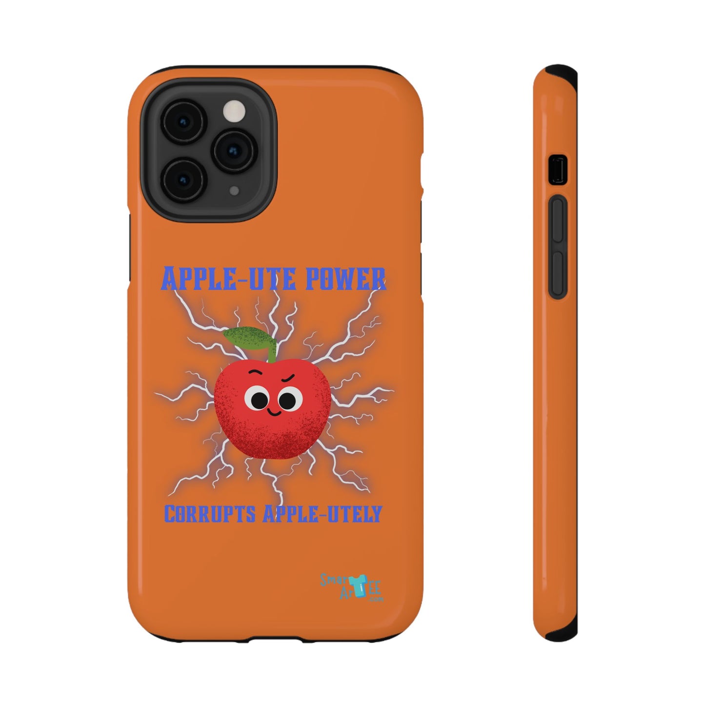 Impact-Resistant Phone Case with Apple Power Design, Cute Phone Protector, Funky Gift for Teens, Fun Accessory, Vibrant Tech Case