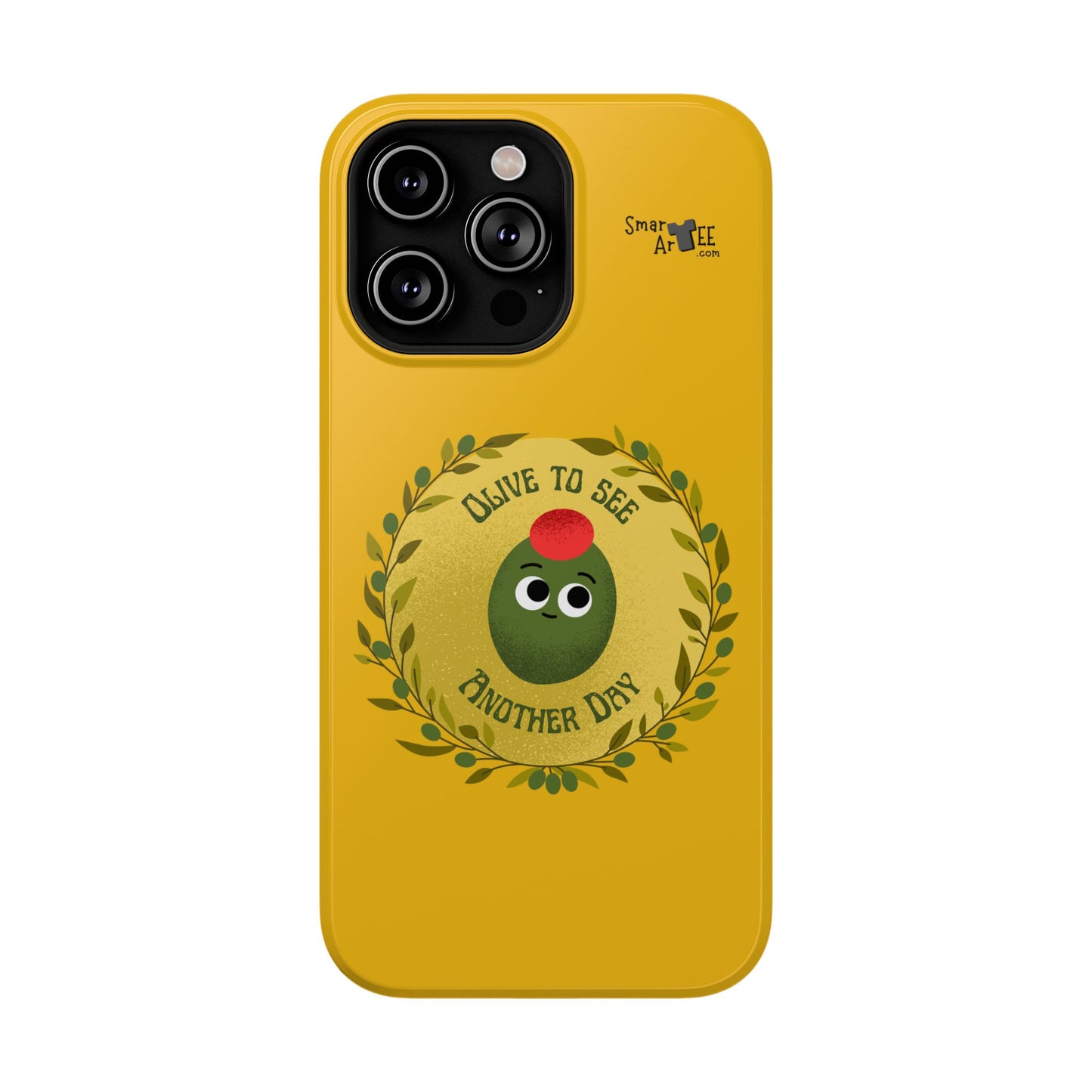 Cute Olive Phone Case, Impact-Resistant Phone Cover, Great Gift for All Ages, Trendy Cell Case, Fun Phone Accessory, Unique Olive Design