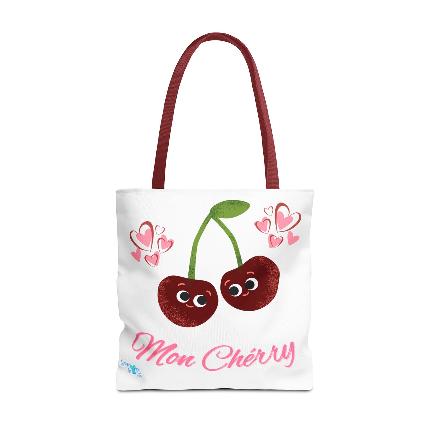 Cute Cherry Love Tote Bag - Perfect for Valentine's Day, Everyday Use, Grocery Shopping, Beach Outings, Fun Accessories