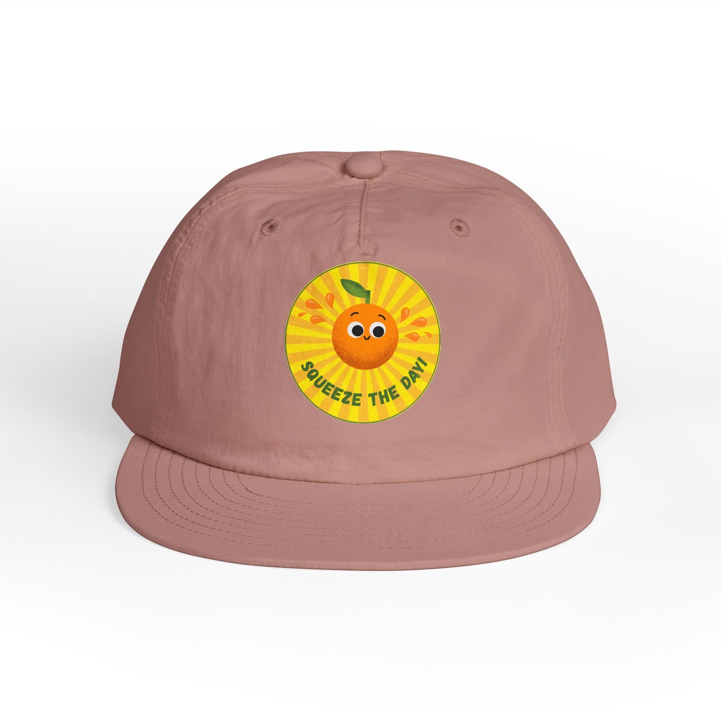 Squeeze the Day Surf Cap, Beach Hat, Summer Accessories, Bright Summer Vibes, Gift for Surfers, Fun Outdoor Gear