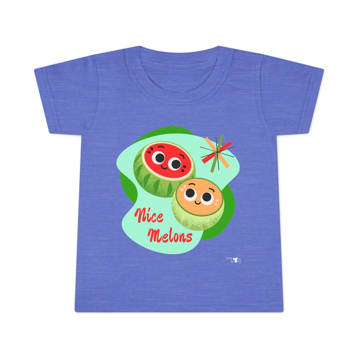 Cute Toddler Shirt with 'Nice Melons' Design, Kids Summer Tees, Boys and Girls Gift, Playful Cotton Top, Adorable Birthday Outfit