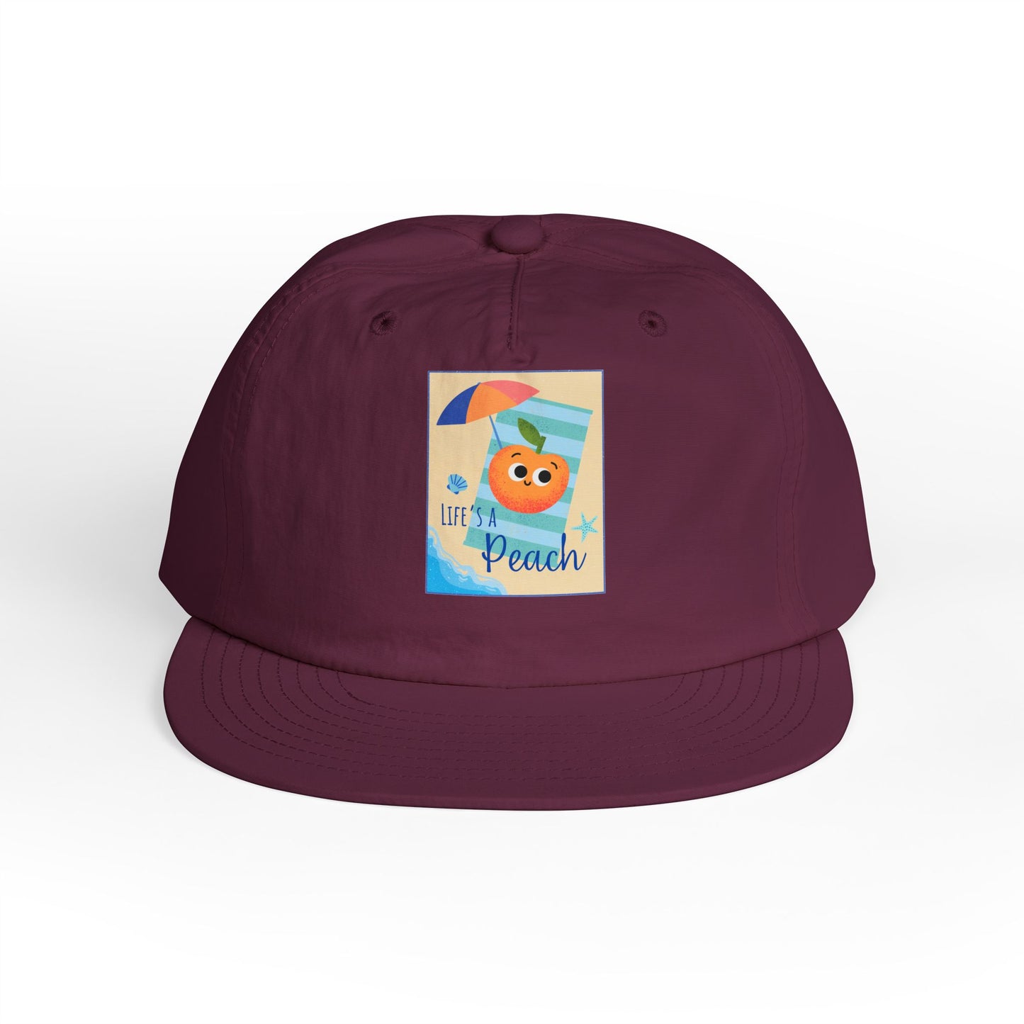 Life's a Beach Pun Surf Cap - Fun Beach Hat, Summer Accessory, Gift for Surfers, Cute Vacation Cap, Beach-Themed Apparel