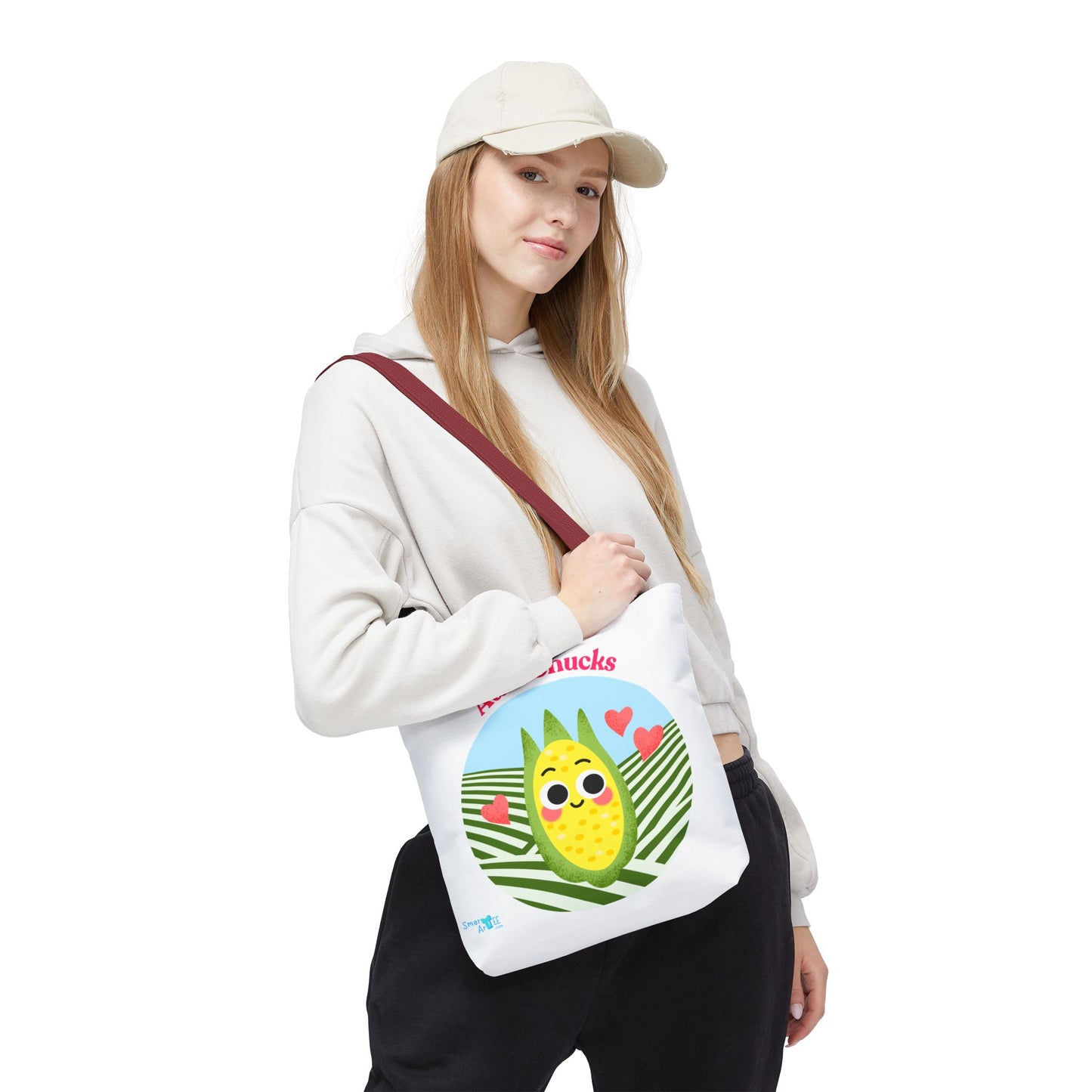 Cute Corn Tote Bag, Funny Grocery Tote, Gift for Veggie Lovers, Funny Farmhouse Decor, Unique Eco-Friendly Bag