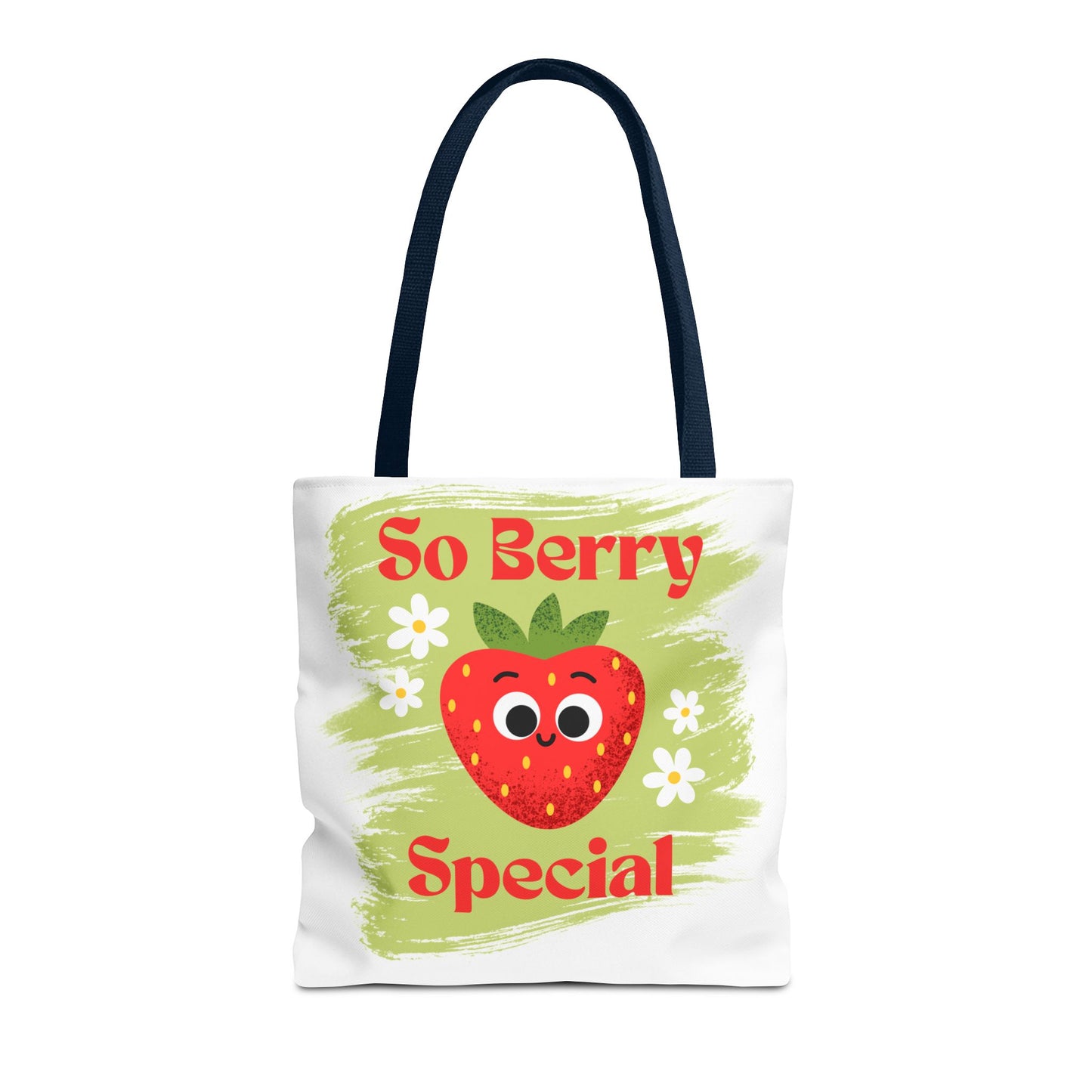 Cute Strawberry Tote Bag - So Berry Special, Tote, Eco-Friendly Bag, Shopper Bag, Beach Bag, Gift for Her