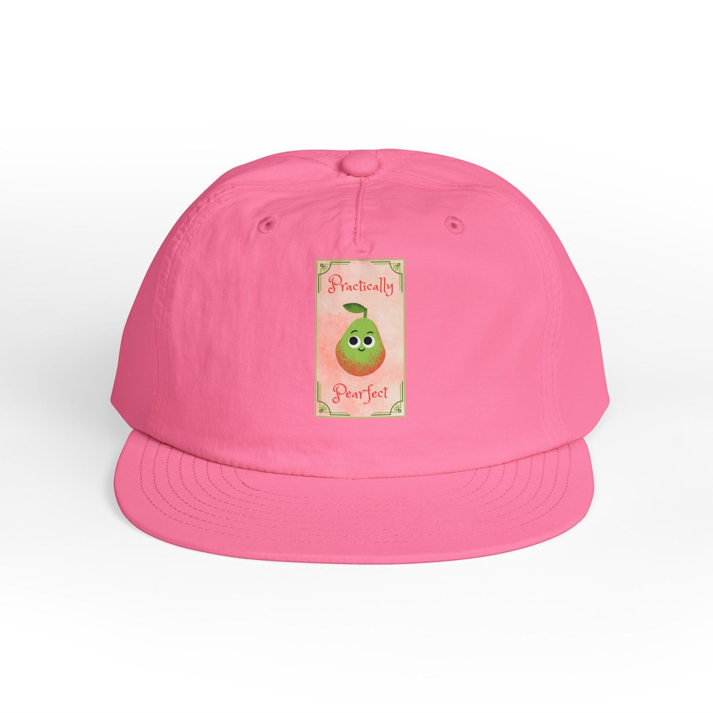 Surf Cap with 'Perfectly Pear' Design - Fun Beachwear, Summer Accessory, Gift Hat for Surfers, Casual Outfit, Beach Party Essential