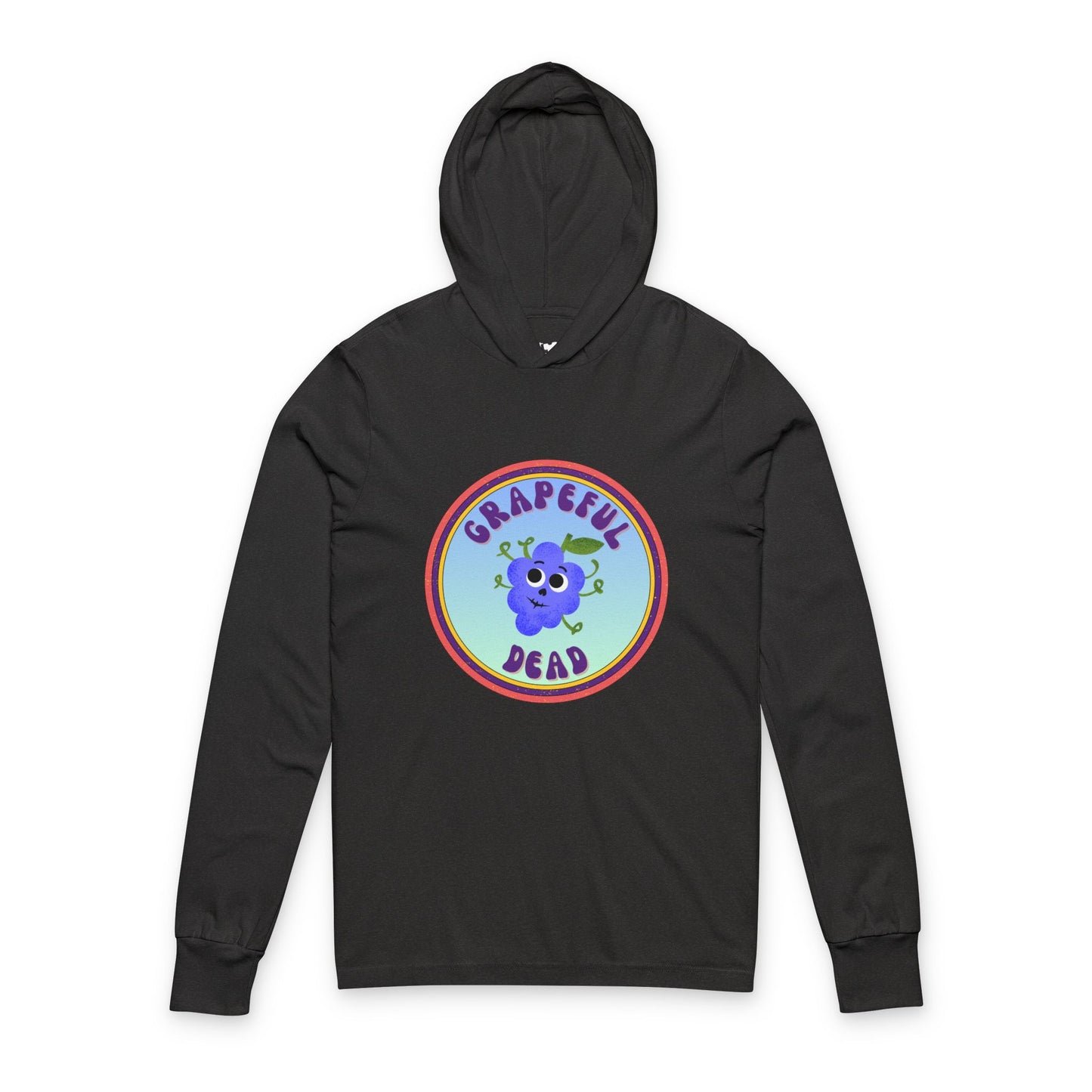 Grateful Dead Pun Hooded Long Sleeve Shirt , Relaxed Vibe Shirt for Music Lovers, Gift for Concert Goers, Perfect for Everyday Wear, Casual Style