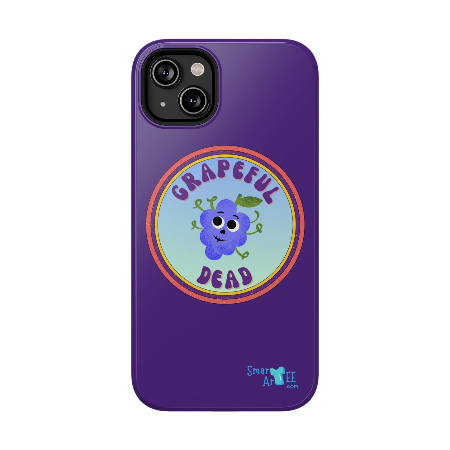 Whimsical Phone Case Featuring Grapeful Dead Design, Unique Protective Cover, Gift for Music Lovers, Fun Accessory for Festivals