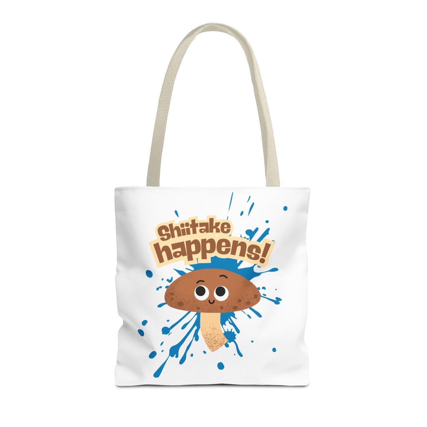 Funny Shiitake Mushroom Tote Bag, Humorous Eco-Friendly Shopping Bag, Perfect Gift for Fun-Lovers, Mushroom Lover Gift, Quirky Reusable Tote