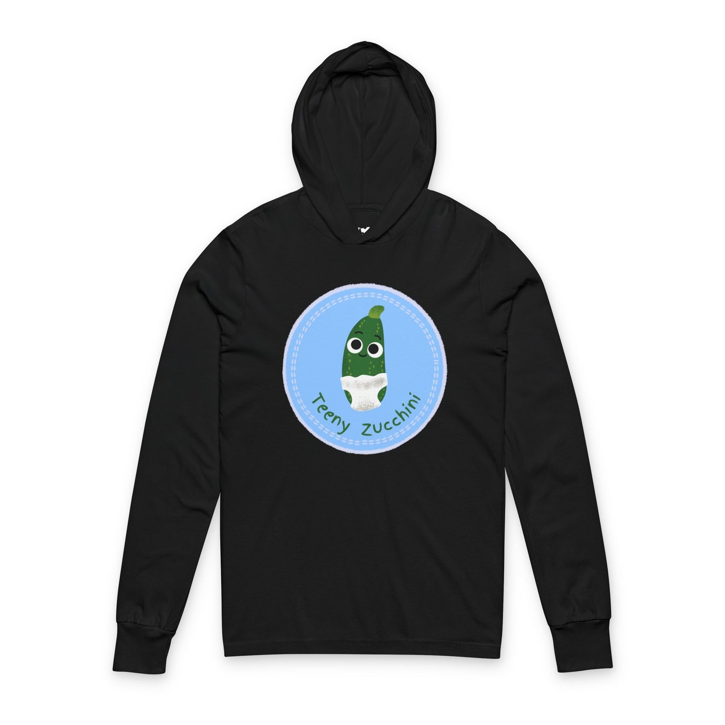 Zucchini Pun Unisex Hooded Long Sleeve Shirt, Great for Gardening, Veggie Lovers, Birthday Gift, Summer BBQs, Casual Wear