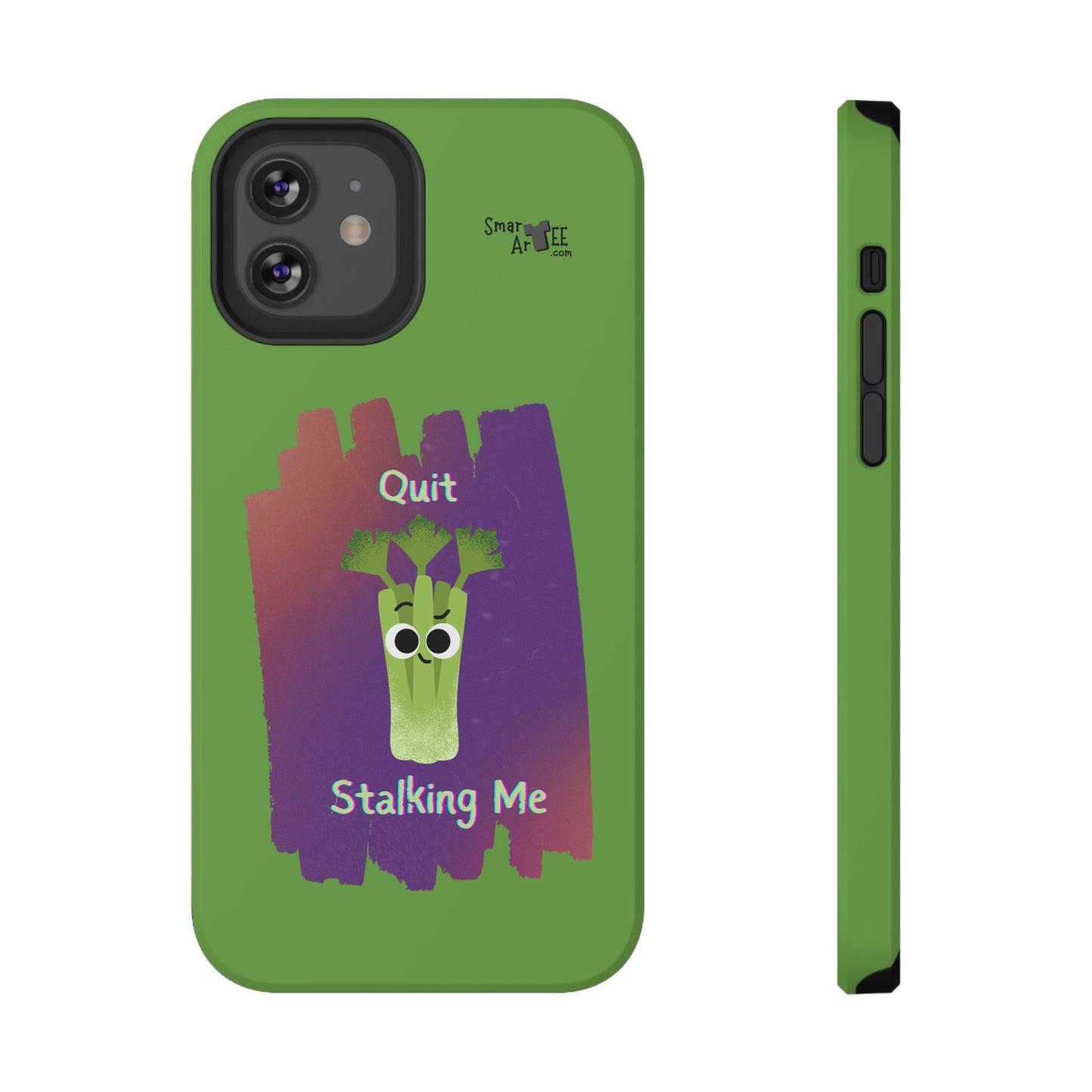 Cute Celery Pun Phone Case, Quirky Impact-Resistant Cell Phone Cover, Gift for Veggie Lovers, Fun Accessories for Friends