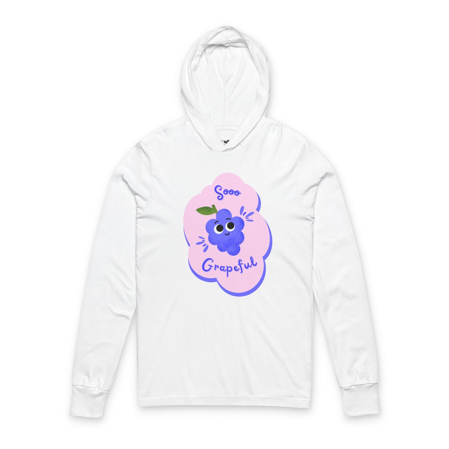 Grateful Unisex Hooded Long Sleeve Shirt, Cozy Gift for Friends, Motivational Apparel, Everyday Comfort Wear, Casual Layering Top