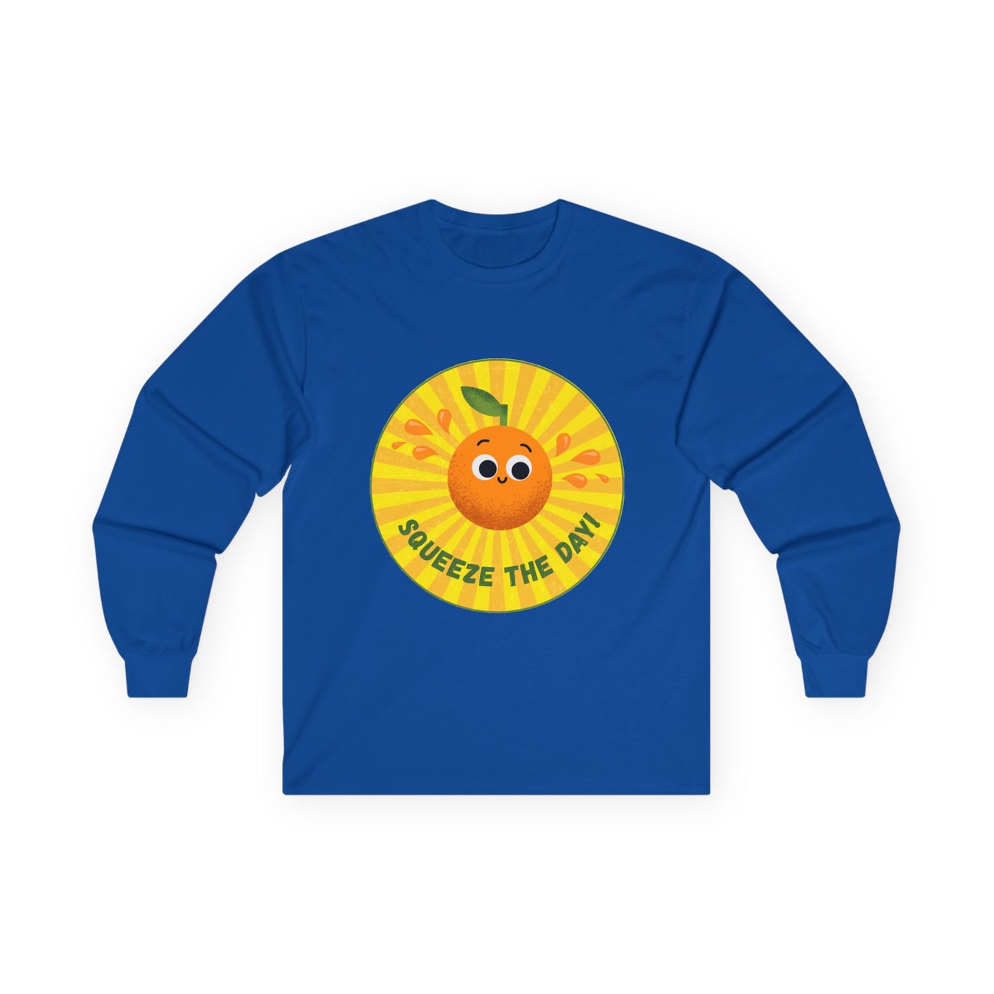 Sunny Vibes Long Sleeve Tees, Unisex Cotton Shirt, Fun Casual Wear, Gift for Fruit Lovers, Summer Style, Weekend Outfit