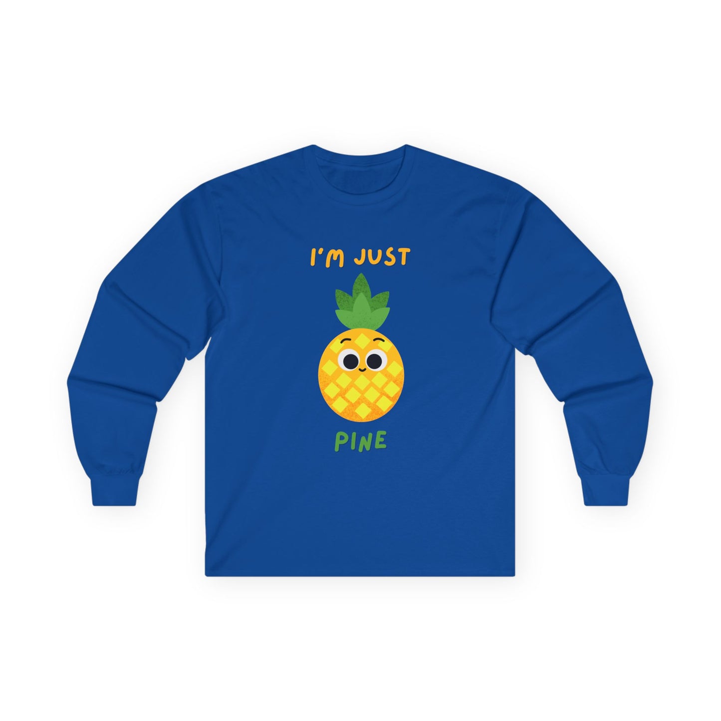 Cute Pineapple Long Sleeve Tees, Funny Shirt, Summer Fashion, Gift for Fruit Lovers, Tropical Vibes, Unisex Apparel