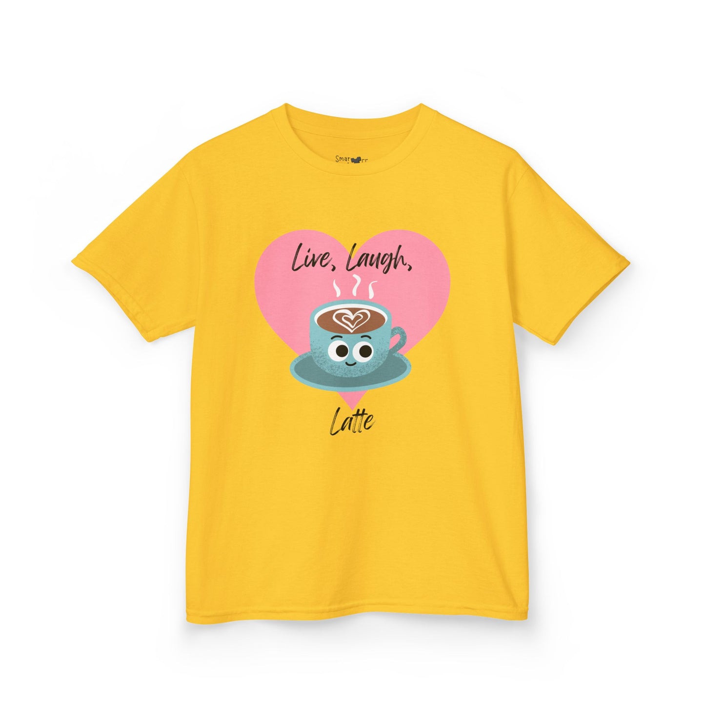 Cute Latte Kids Tee, Kids Cotton Shirt, Coffee Lover Shirt, Live Laugh Love Tee, Fun Gift for Kids
