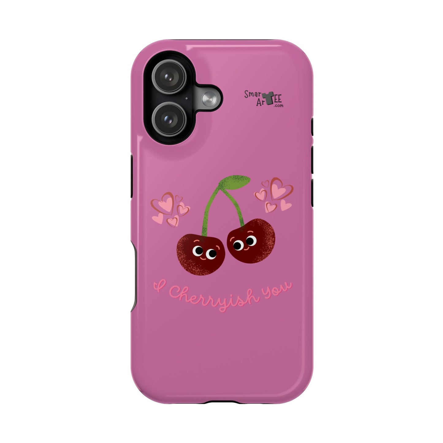 Cute Cherry Impact-Resistant Phone Case, Cherry Phone Cover, Valentine's Gift, Cute Phone Accessories, Sweetheart Case, I Cherryish You