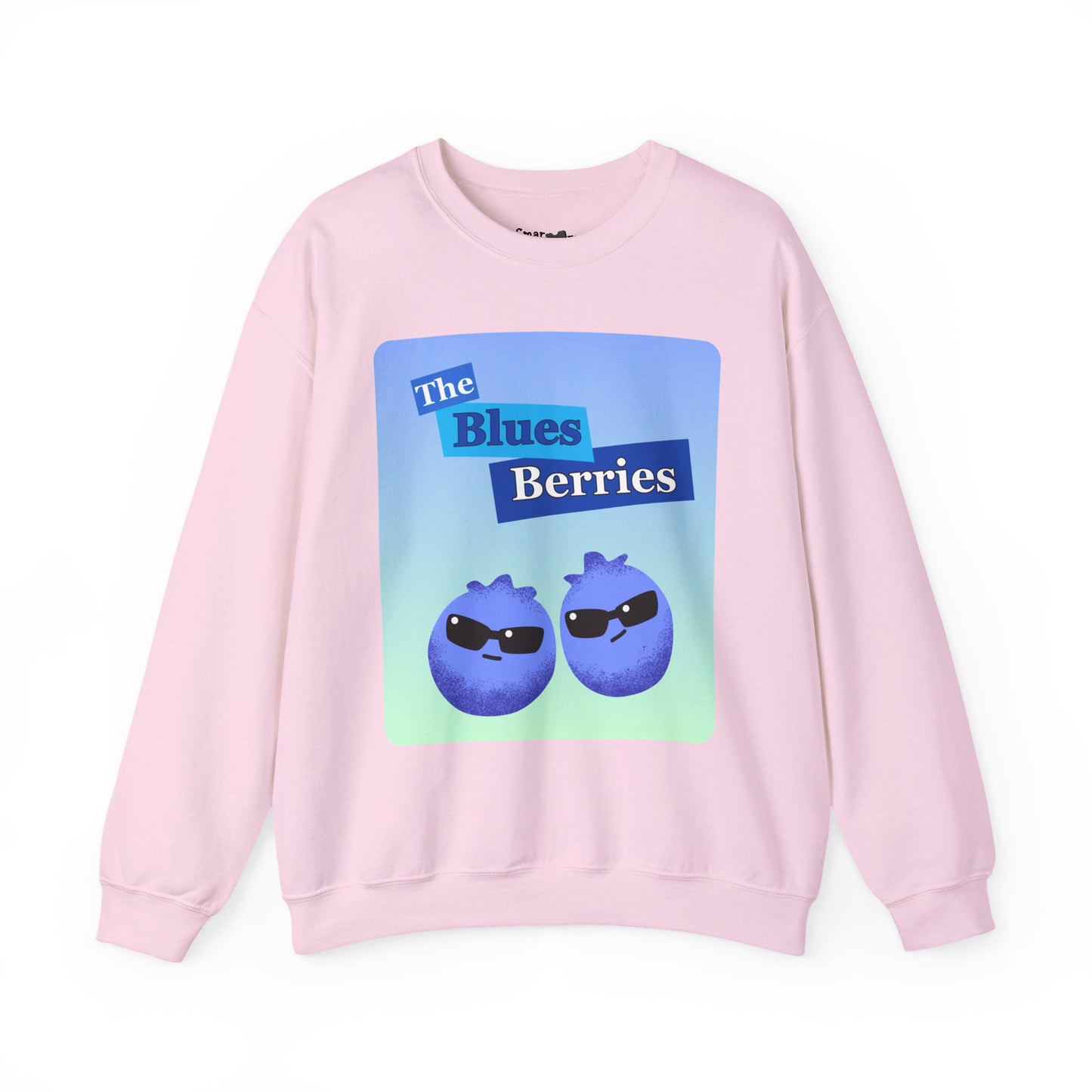 Cool Blues Berries Crewneck Sweatshirt, Funny Pun Gift for Music Lovers, Cozy Casual Wear, Perfect for Fall, Gift for Friends