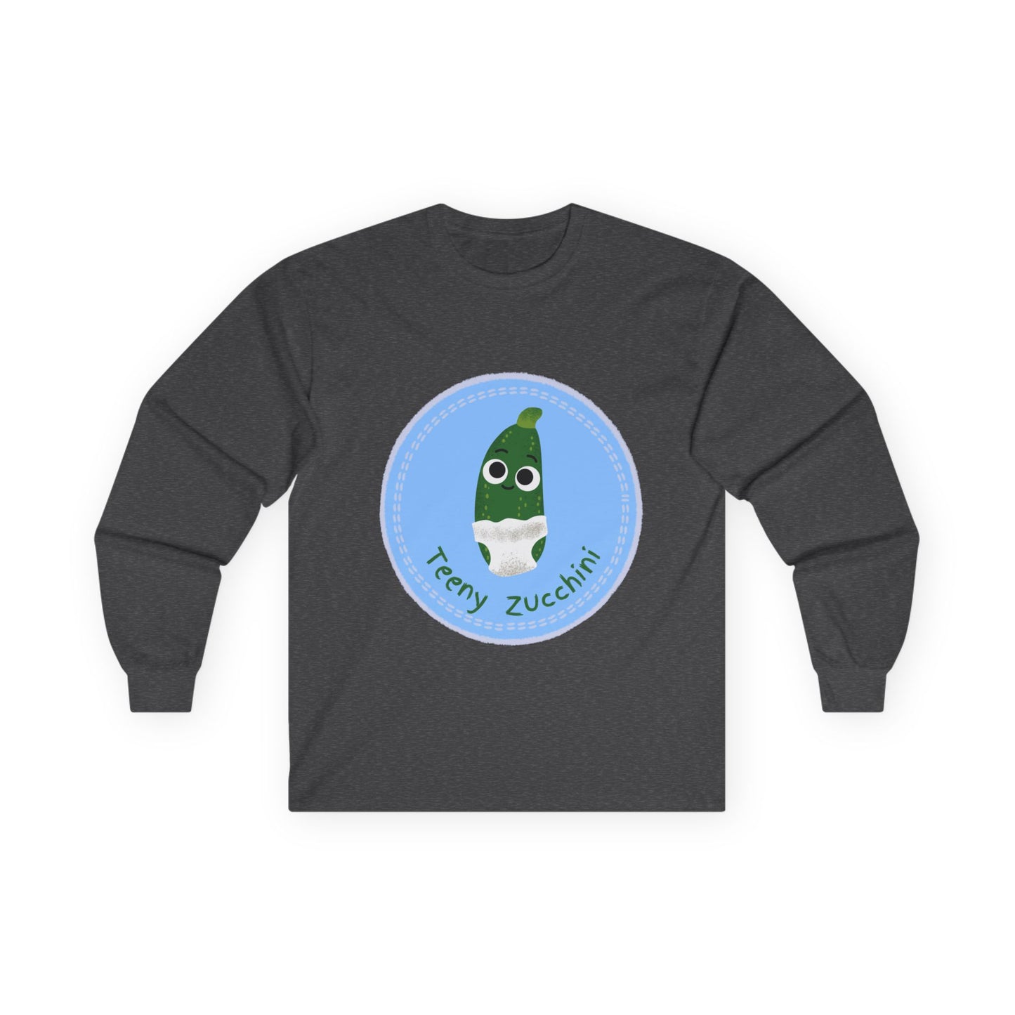 Fun Zucchini Long Sleeve Tees, Unisex Cotton Shirt, Gardening Gift, Vegetable Lover Cozy Shirt, Cute Produce Apparel