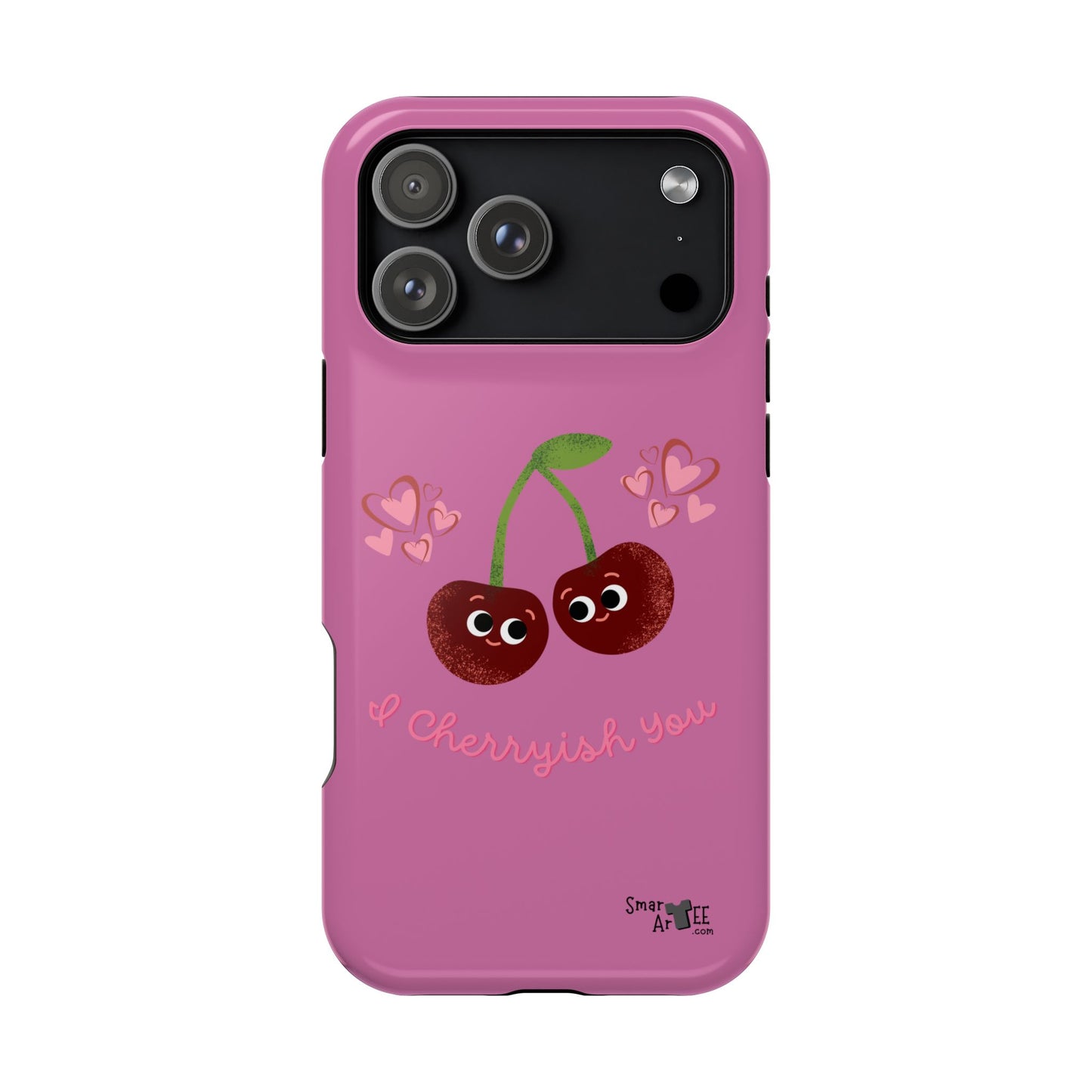 Cute Cherry Impact-Resistant Phone Case, Cherry Phone Cover, Valentine's Gift, Cute Phone Accessories, Sweetheart Case, I Cherryish You