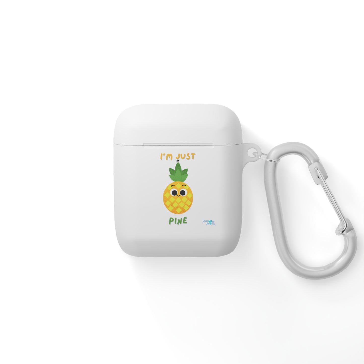 Pineapple AirPods Case Cover | I'm Just Pine | Cute Tech Accessory, Gift for Music Lovers, Fun AirPods Cover, Tropical Vibe