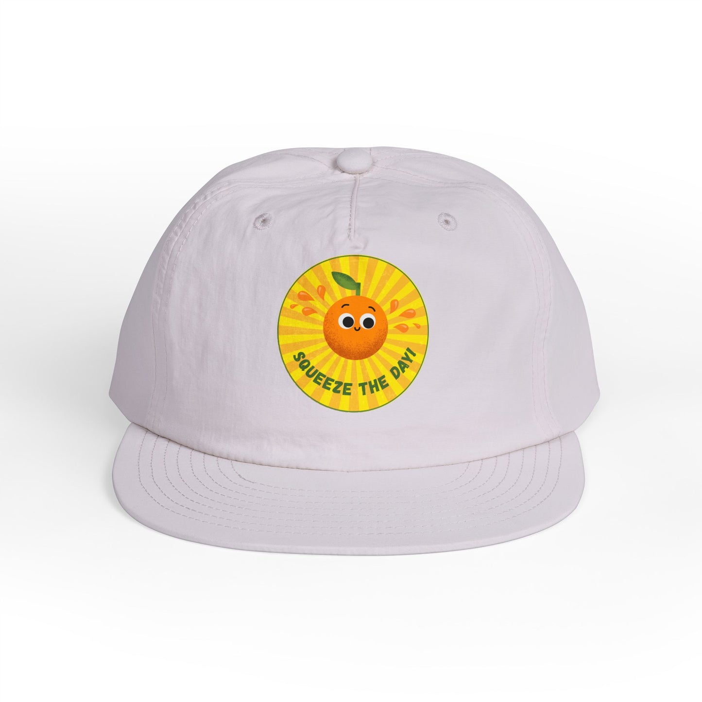Squeeze the Day Surf Cap, Beach Hat, Summer Accessories, Bright Summer Vibes, Gift for Surfers, Fun Outdoor Gear