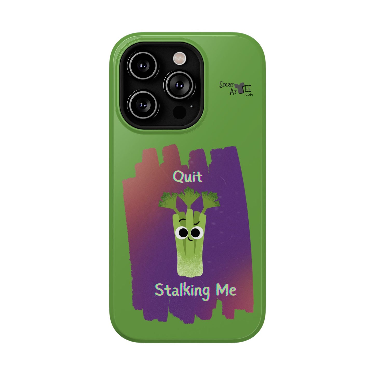 Cute Celery Pun Phone Case, Quirky Impact-Resistant Cell Phone Cover, Gift for Veggie Lovers, Fun Accessories for Friends