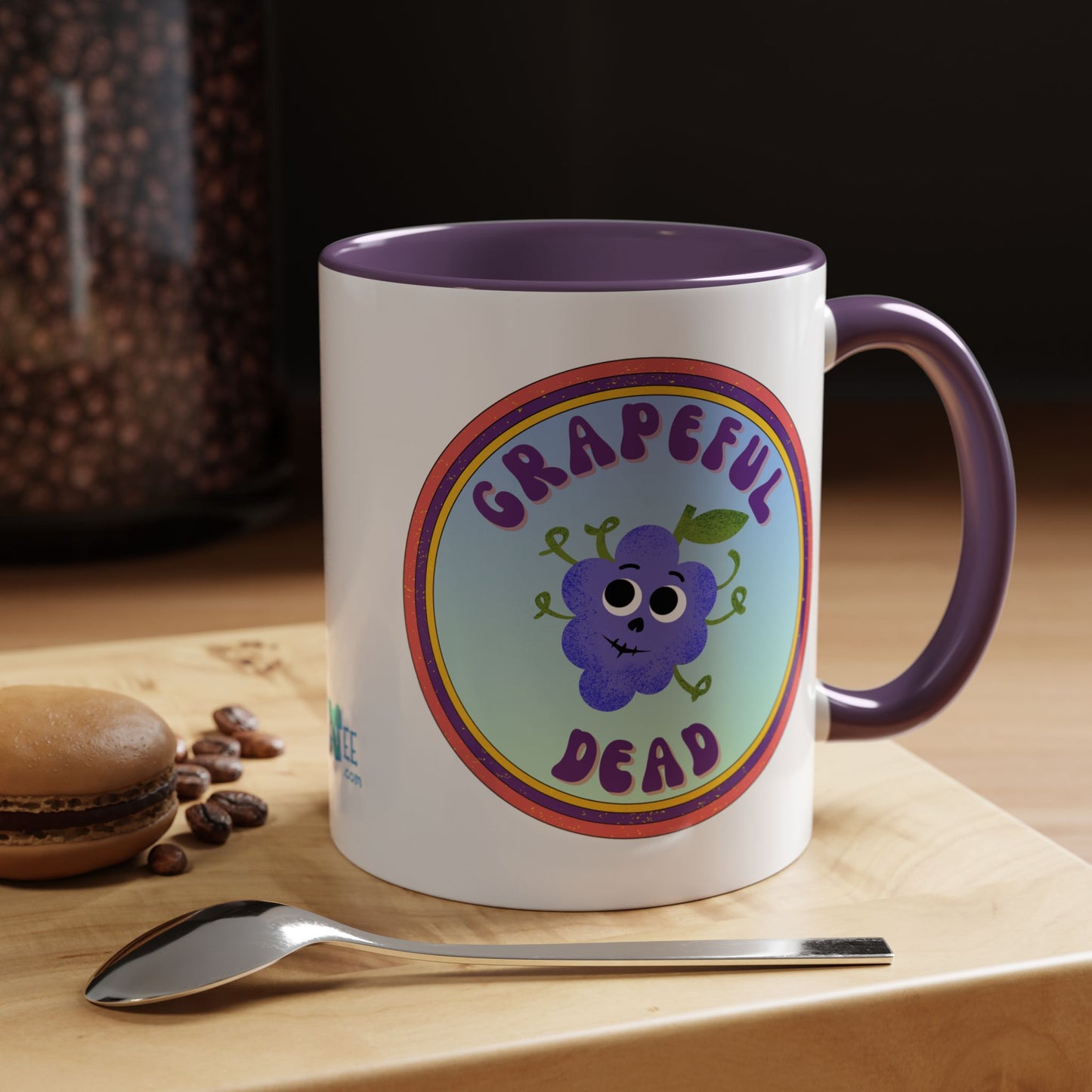 Grateful Dead Inspired Accent Coffee Mug, Fun Gift for Music Lovers, Unique Home Decor, Vibrant Coffee Mug, Collectible Gift for Occasions