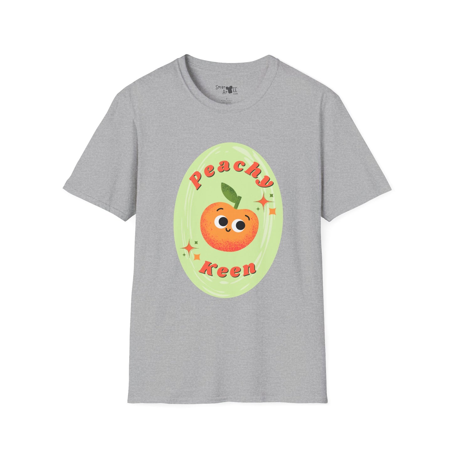 Peachy Keen Unisex Softstyle T-Shirt | Cute Fruit Tee | Fun Summer Apparel | Gift for Friends | Casual Outfit