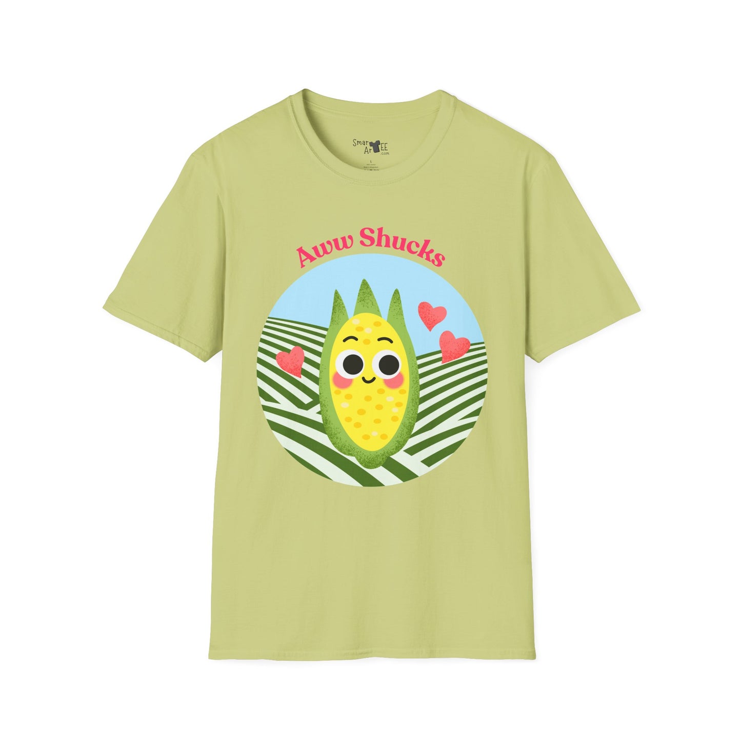 Cute Corn Cobb Graphic T-Shirt, Perfect Gift for Friends, Summer Fun Shirt, Casual Daily Wear, Aww Shucks Design