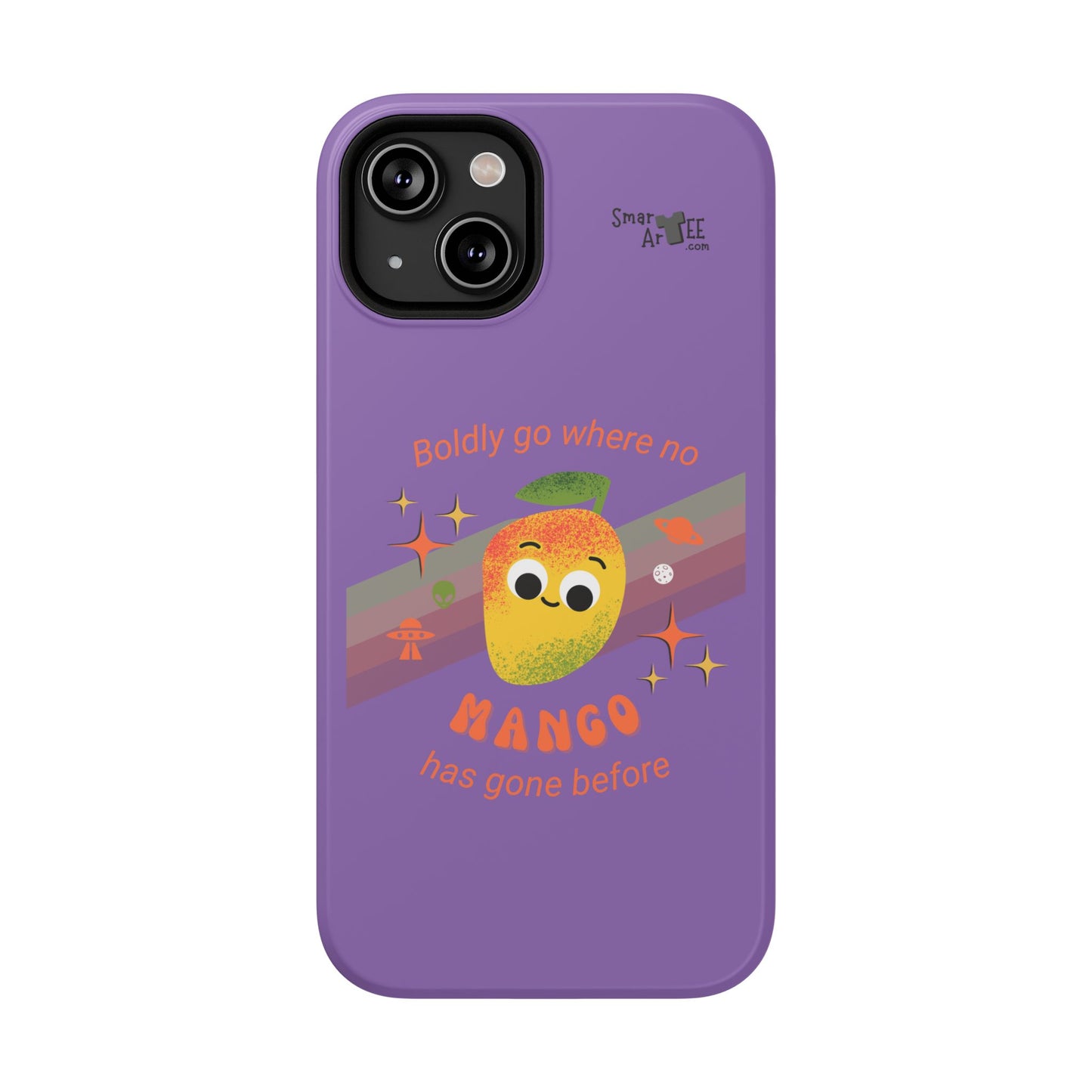 Star Trek Themed Mango Pun Phone Case, Impact-Resistant Case, Quirky Tech Accessory, Cute Phone Cover, Gift for Fruit Lovers