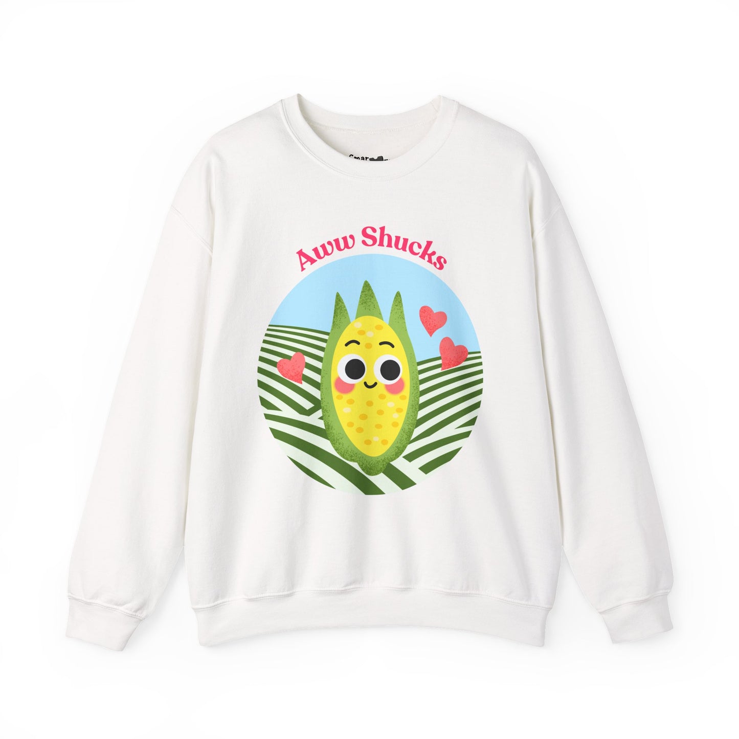 Cute Corn Sweatshirt, Aww Shucks Crewneck, Cozy Fall Apparel, Gift for Foodies, Cute Kitchen Sweatshirt, Unisex Sweater