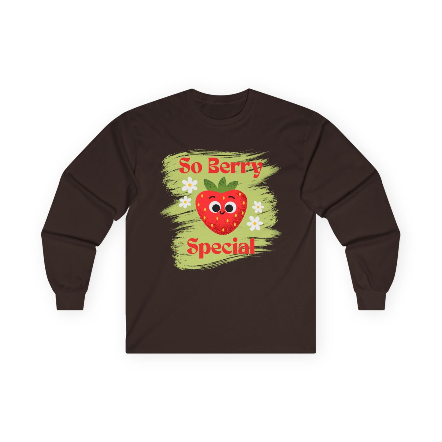 So Berry Special Long Sleeve Tees | Cute Strawberry Graphic Tee, Unisex Family Apparel, Summer, Gift for Friends, Love and Friendship