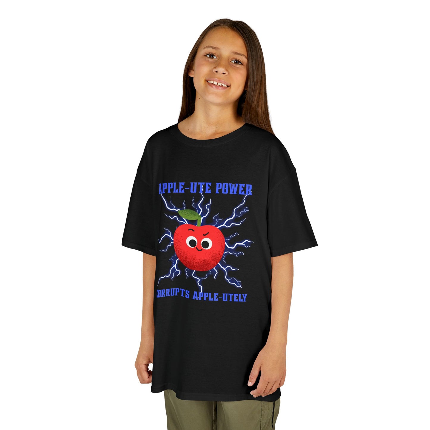 Playful Kids Tee - Fun Apple Design, Perfect for Back to School, Birthdays, Gifts, Family Outings, Summer Camp